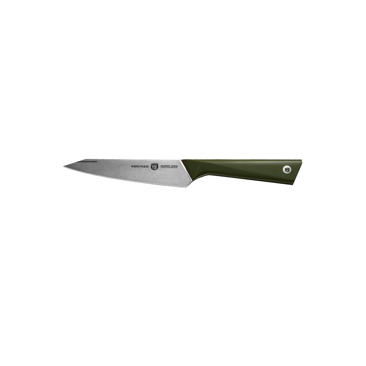 Vosteed Hackney Utility Knife 5 inch with green handle