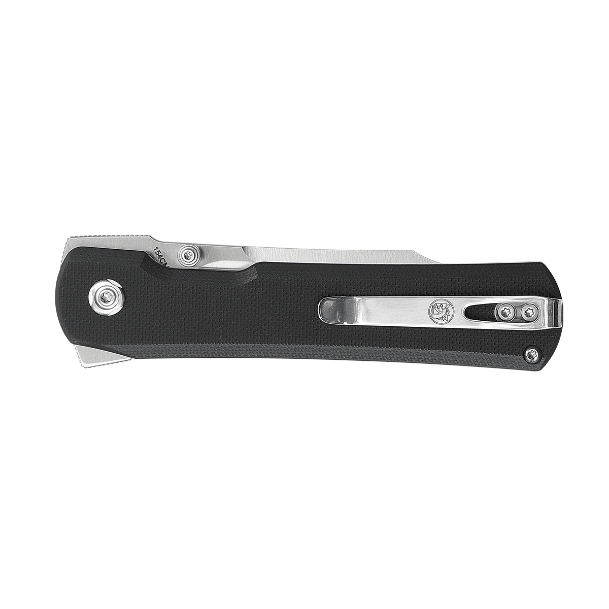 Vosteed Valkyrie knife, black G10 handle, pocket clip