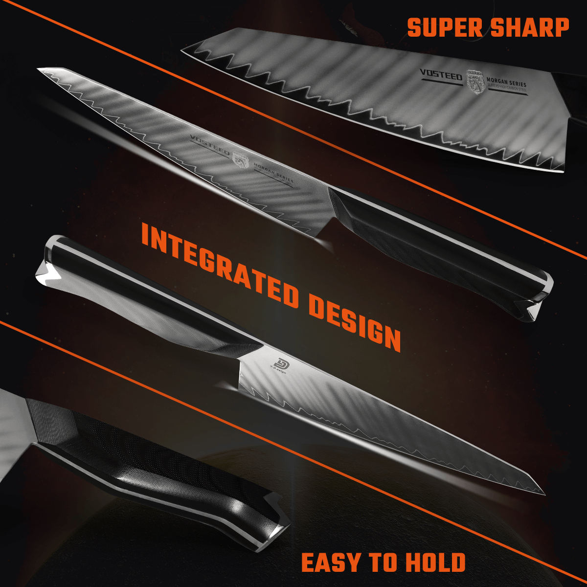 Vosteed Morgan Chef Knife with Super Sharp Blade