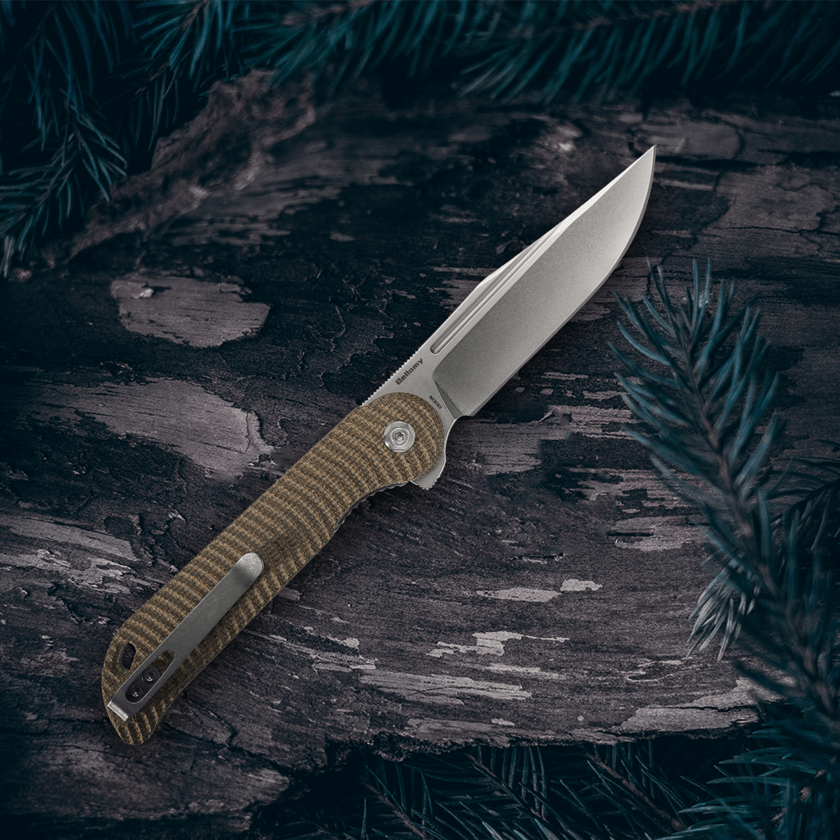 Vosteed Bellamy Olive Drab EDC Knife Vosteed Bellamy(Olive drab)#color_Olive-drab