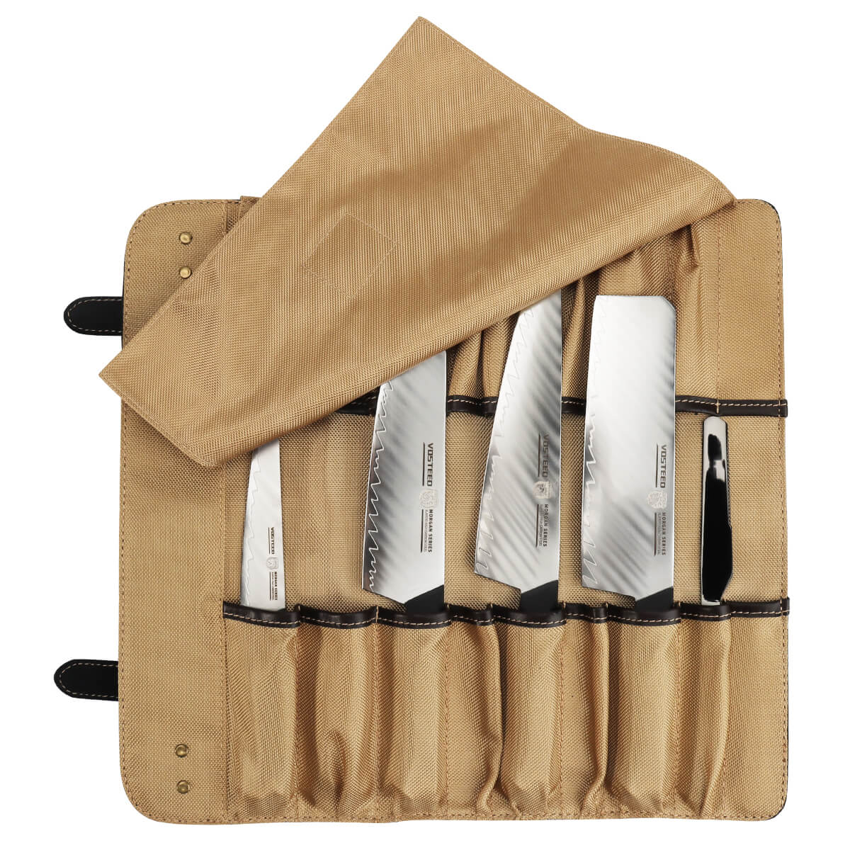 Vosteed knife roll bag with knives