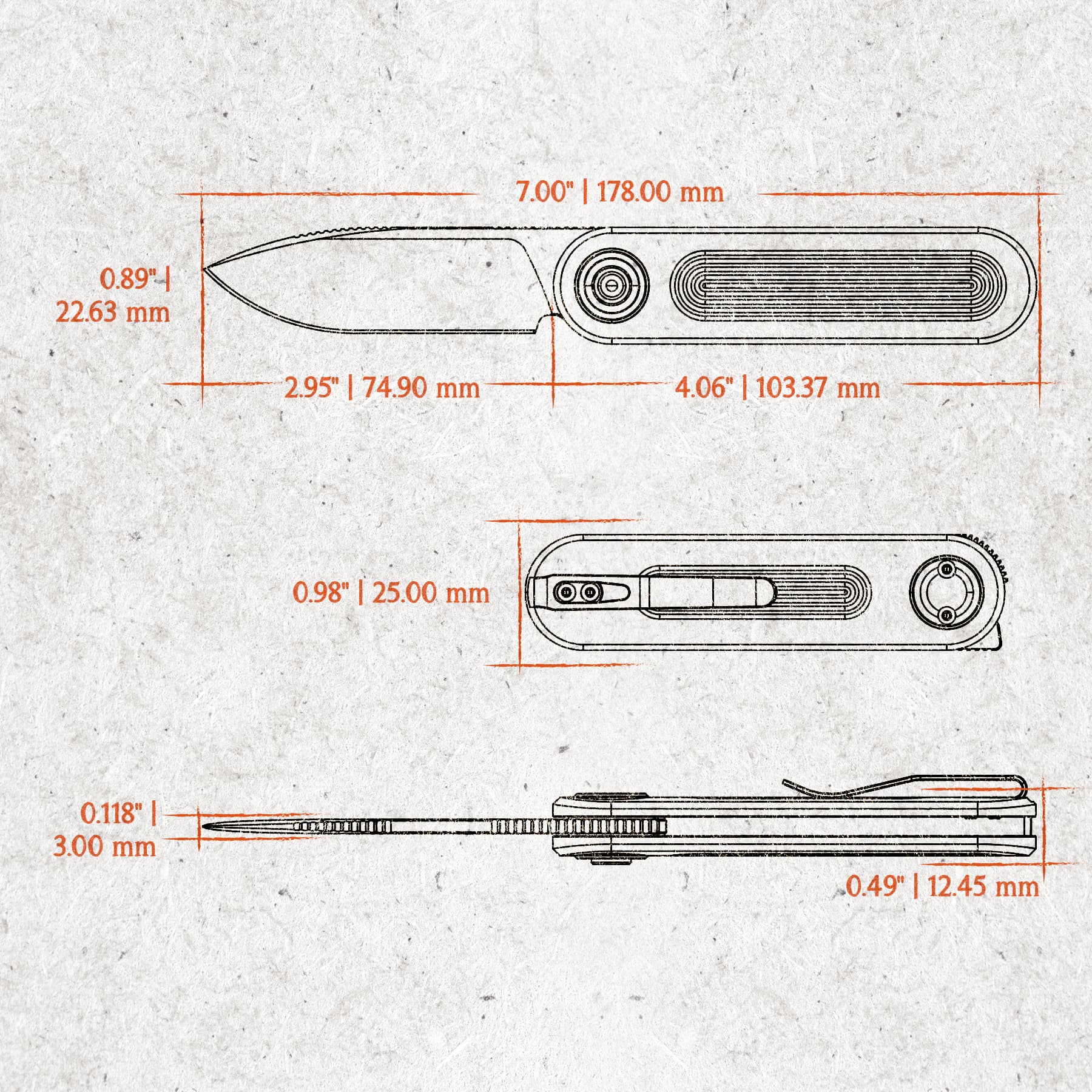Corgi® V 295 - Vanchor lock® (2.95" S35VN Blade & Aluminum Handle) - A3708