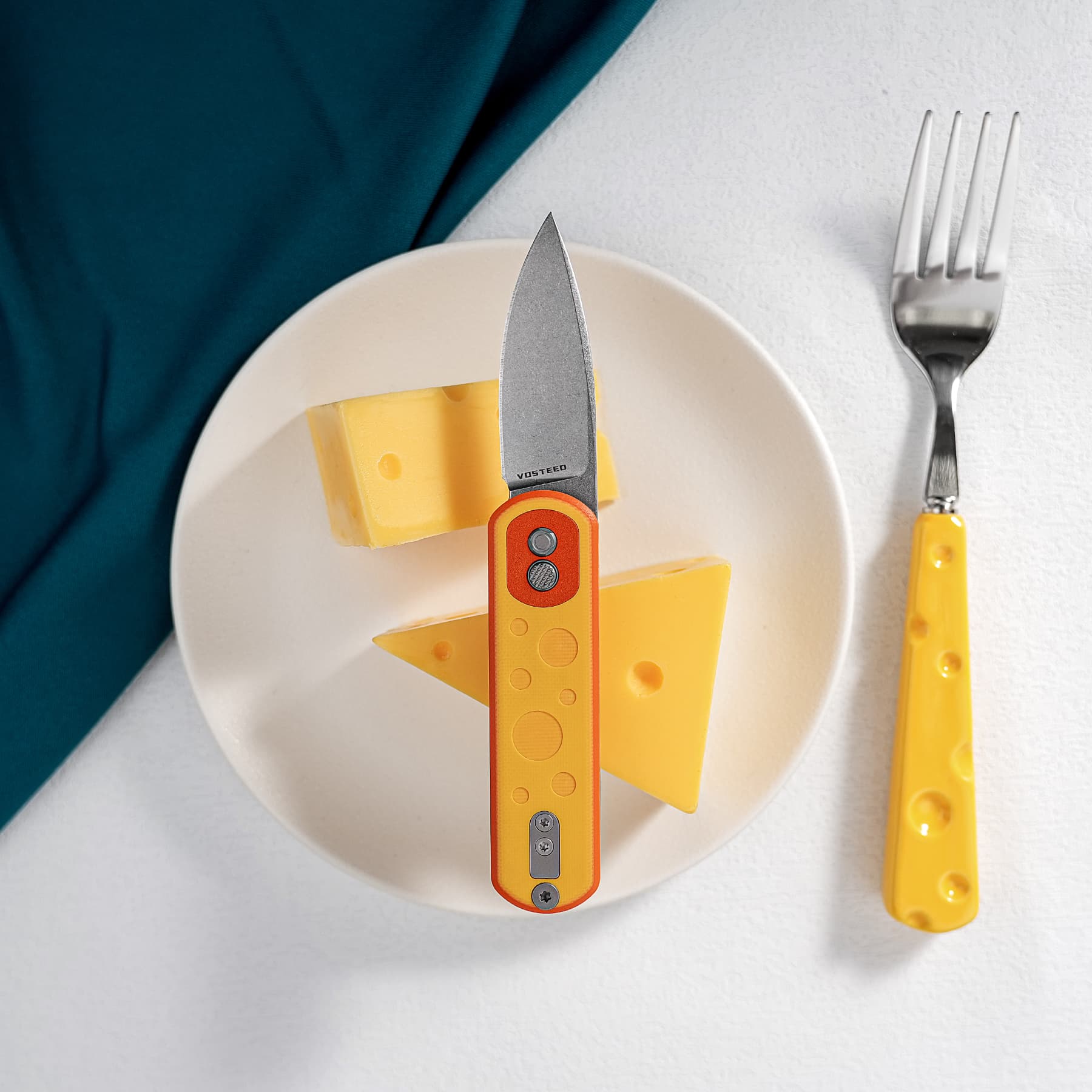 CheesePirates® -Trek Lock®  (2.37" 14C28N Blade &  G10 Handle) - A0735