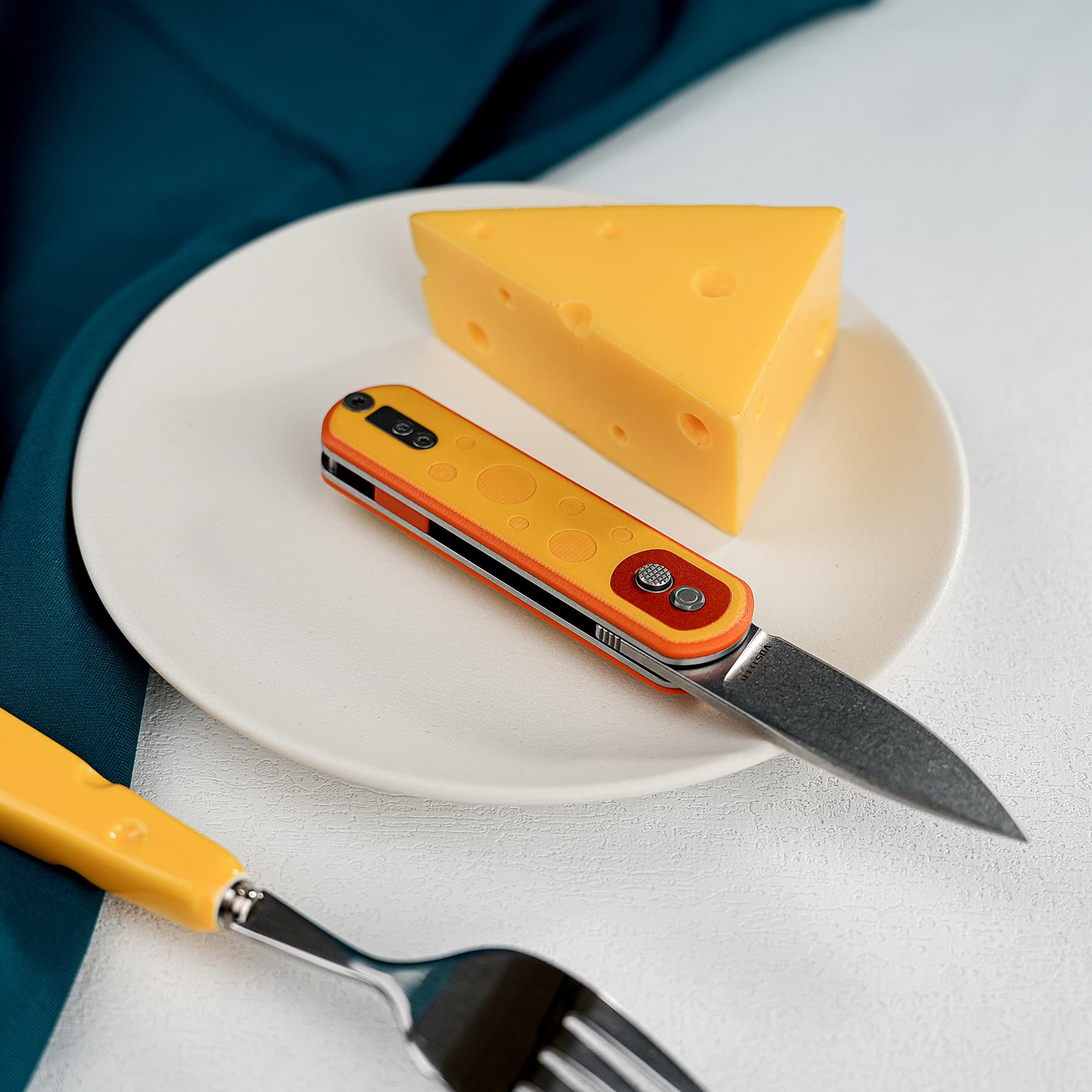 CheesePirates® -Trek Lock®  (2.37" 14C28N Blade &  G10 Handle) - A0735