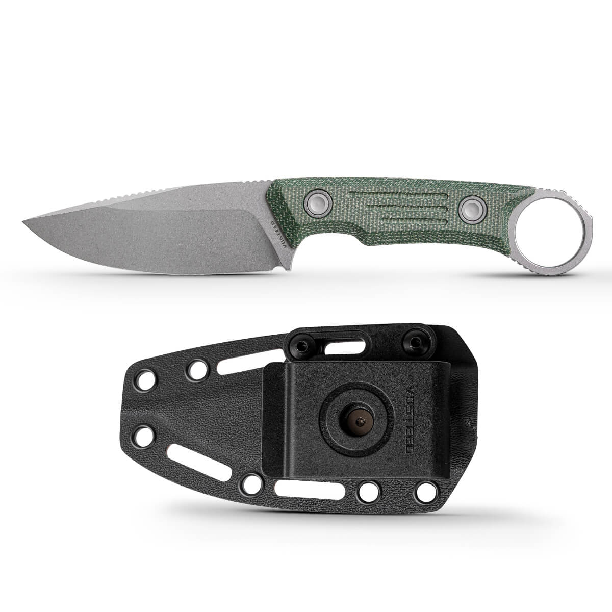 Fullback - Fixed Blade Knife (3.48" Nitro-V Blade & Micarta Handle) - D0302