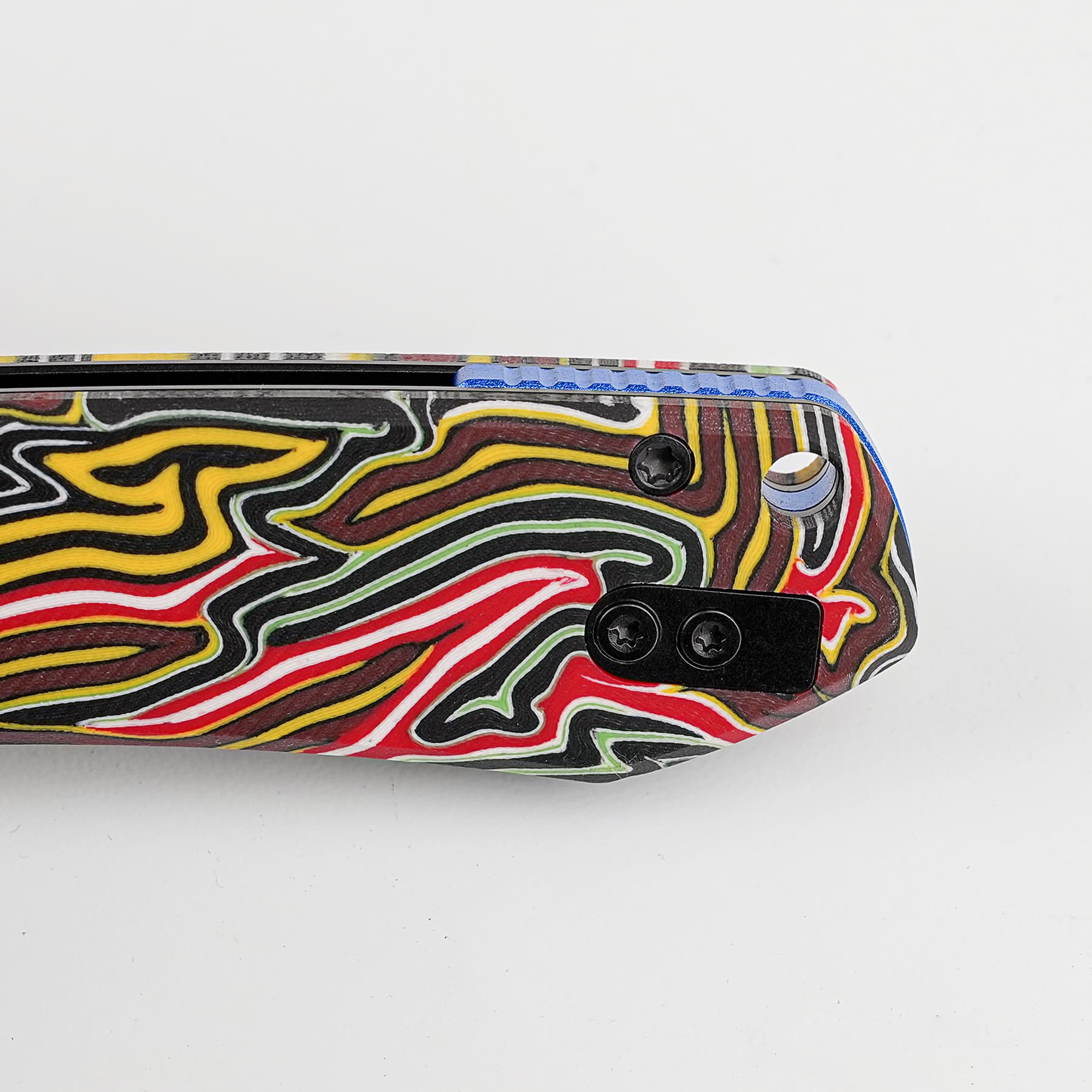 Going Gear Exclusive Vosteed Raccoon® 14C28N Blackwash Bowie Blade Arcade Pattern G10 Handle A2924