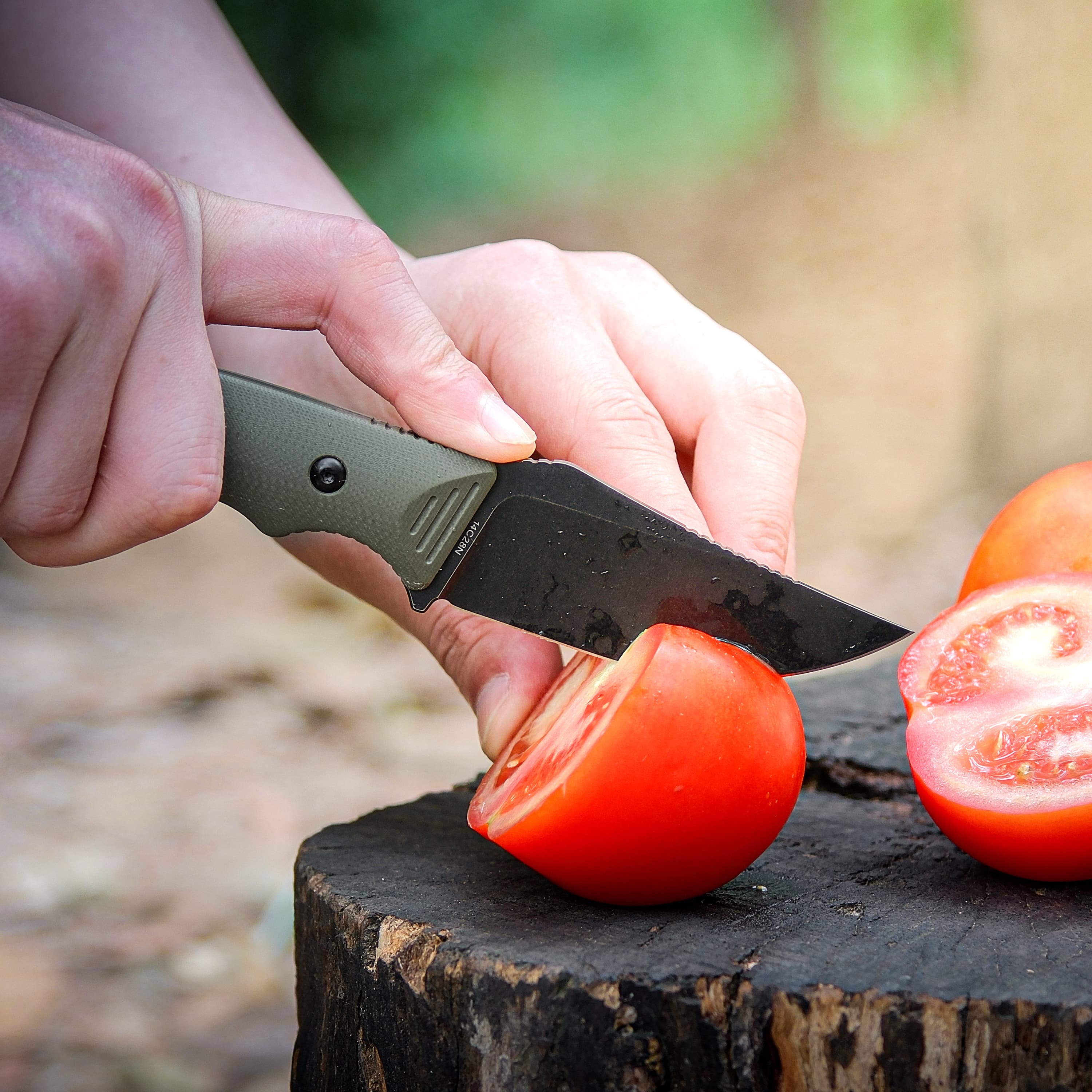 H-Back - Fixed Blade Knife (2.92" 14C28N Blade & G10 Handle) With S.O.A.R. Clip - D0402