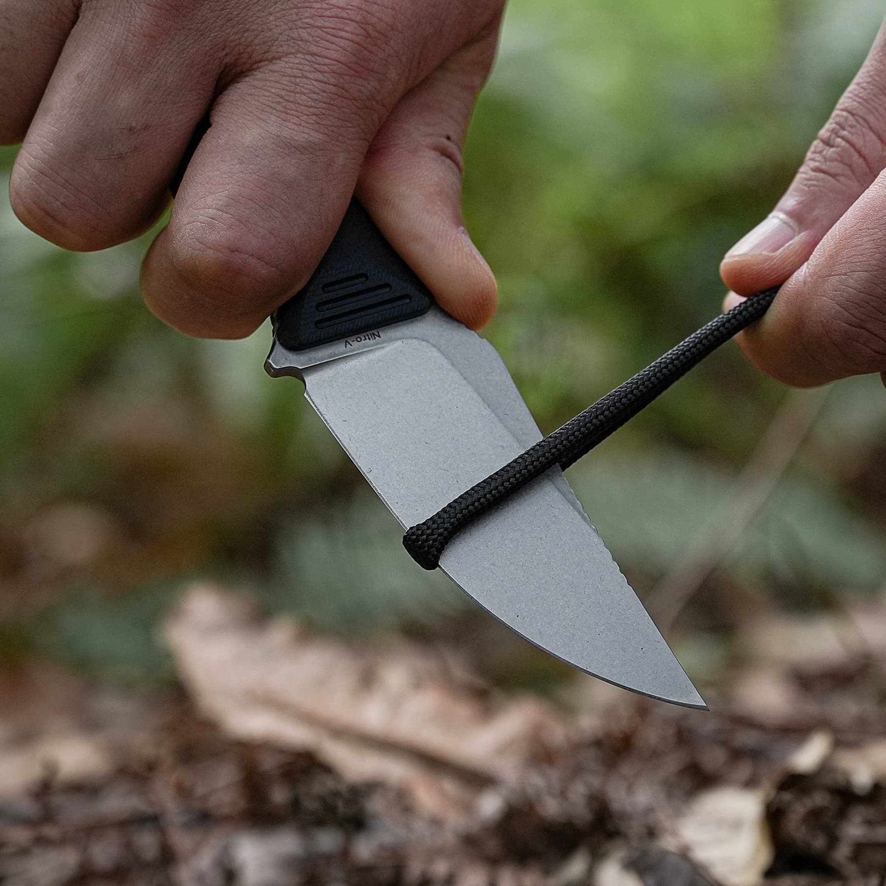 H-Back Black G10 Fixed Knife | S.O.A.R. Clip Outdoor Edge