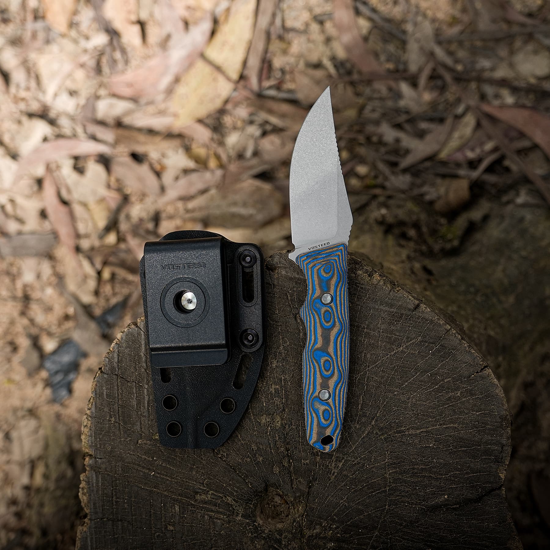 H-Back - Fixed Blade Knife (2.92" Nitro-V Blade & Micarta Handle) With S.O.A.R. Clip - D0407