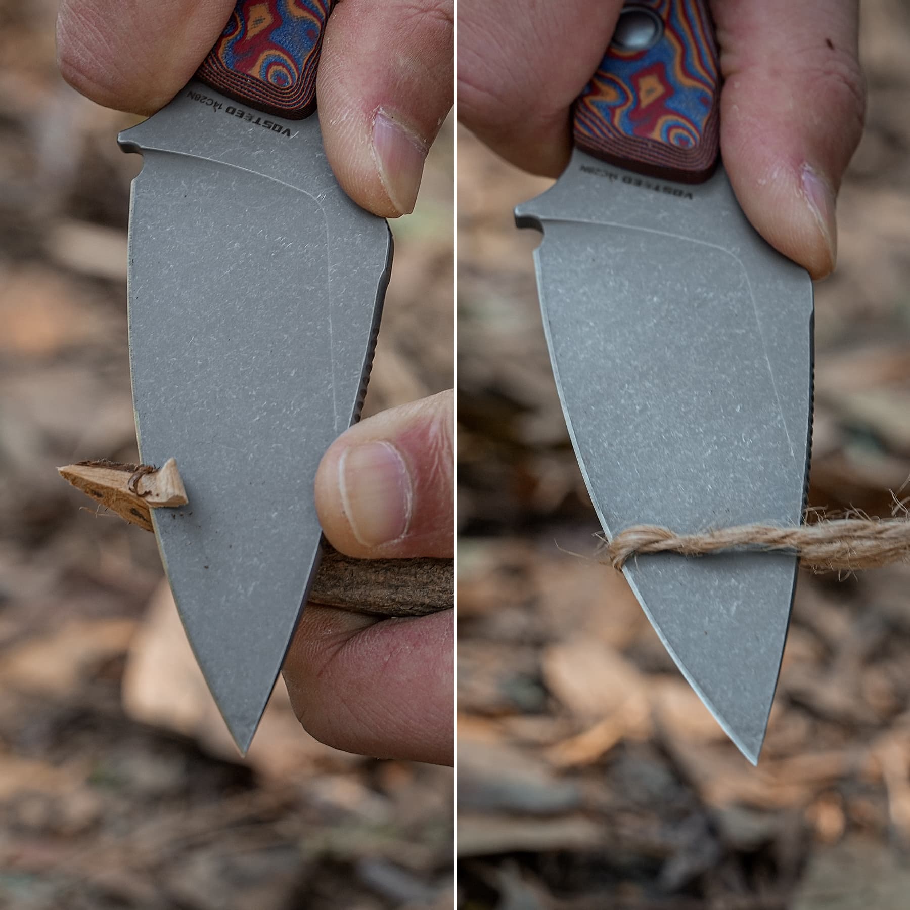 Coming Soon - Inferno- Fixed Blade Knife (3.57" 14C28N Blade & Micarta Handle) With S.O.A.R. Clip - D0803)