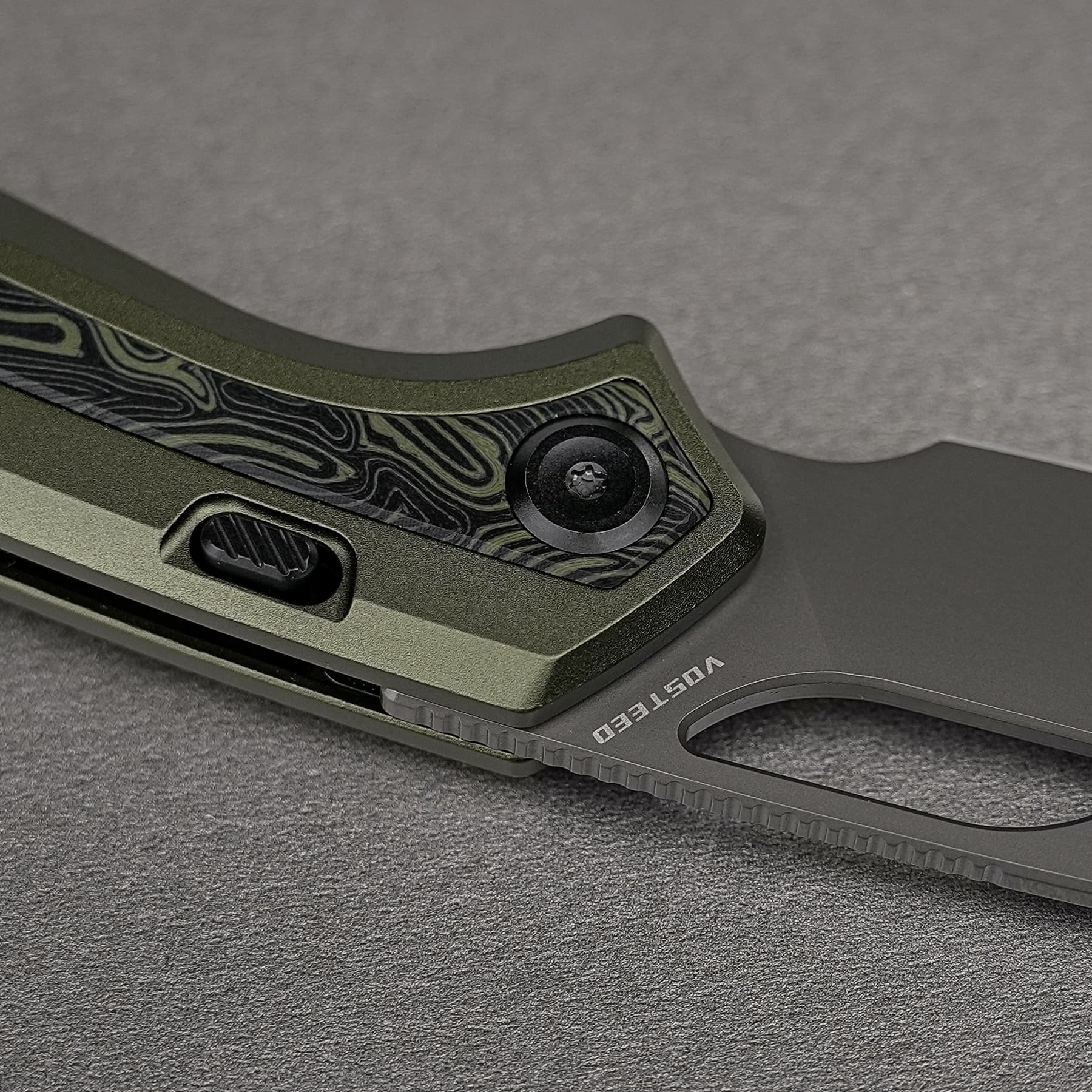 Kroc 329 -Top Liner Lock (3.29" S35VN Blade & Aluminum & Topo G10 Handle) - A1812