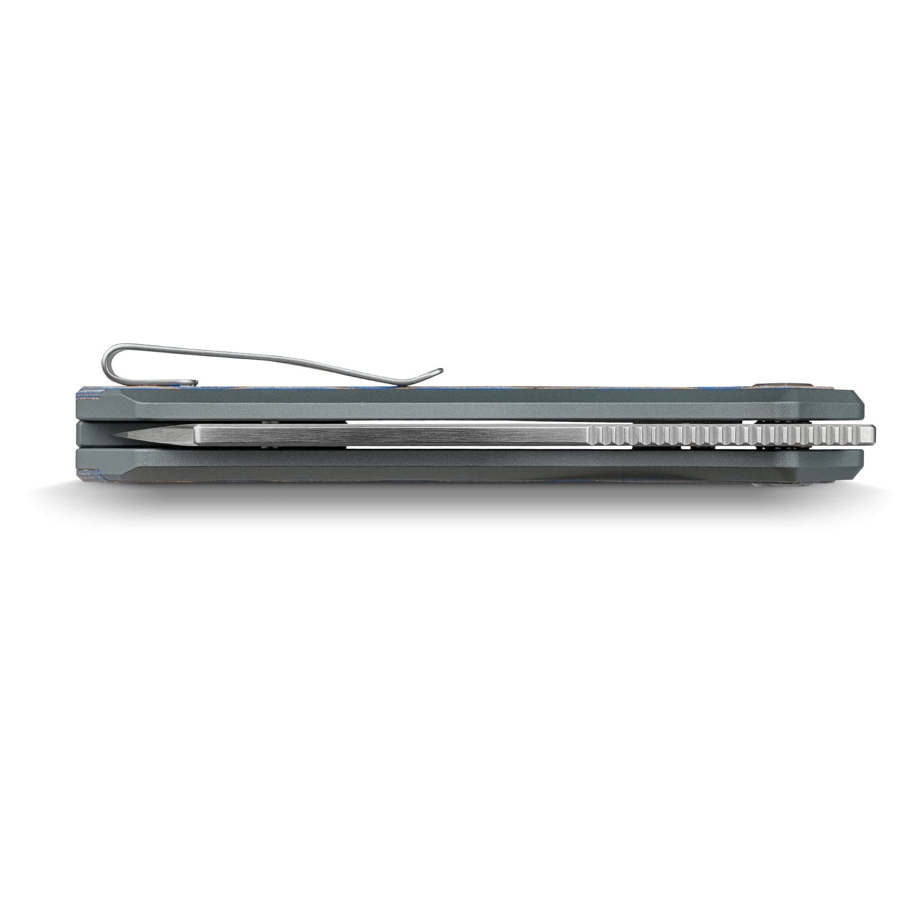Kroc 329 -Top Liner Lock (3.29" S35VN Blade & Aluminum & Ocean Micarta Handle) - A1813