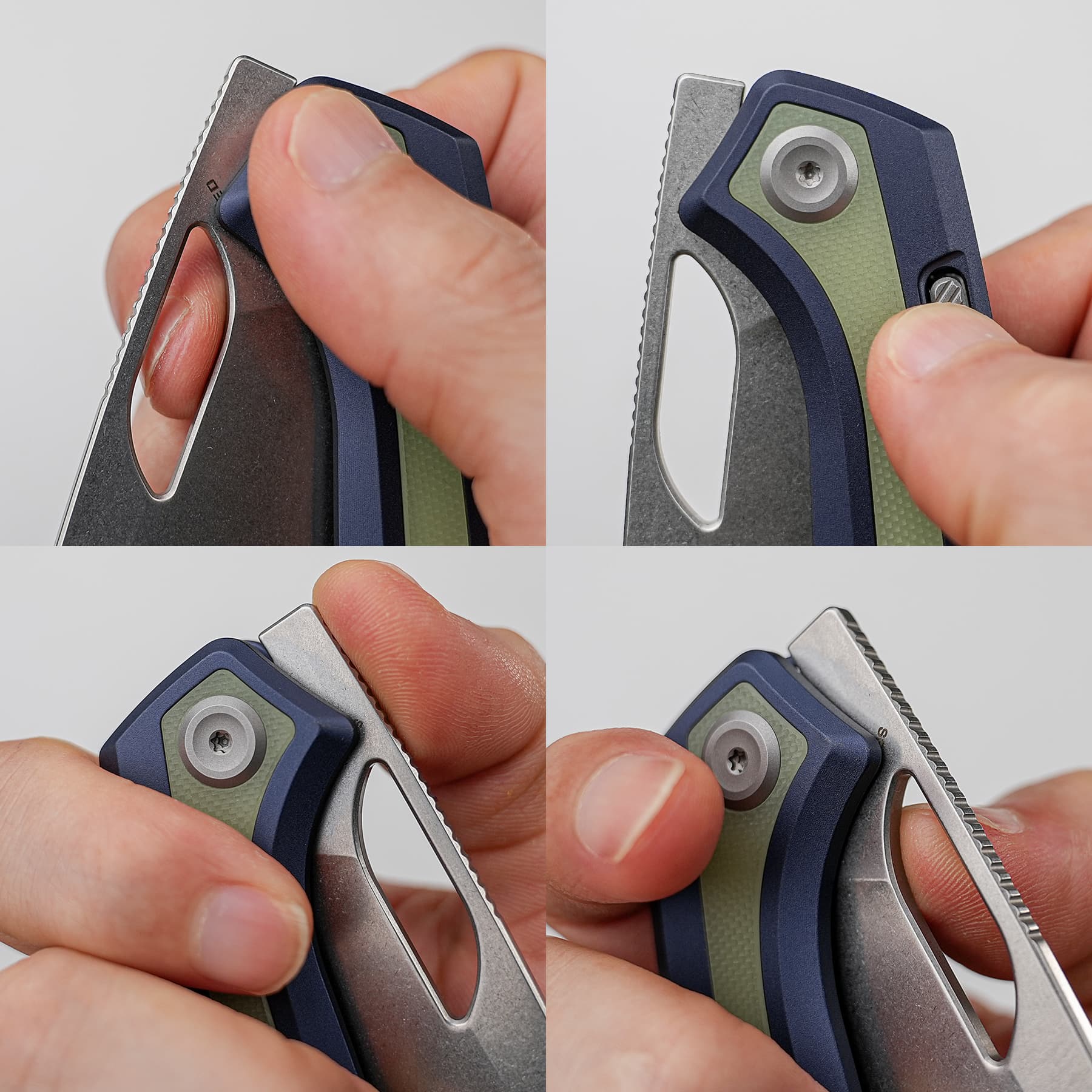Kroc 329 -Top Liner Lock (3.29" S35VN Blade & Aluminum & Glow-in-the-Dark G10 Handle) - A1814