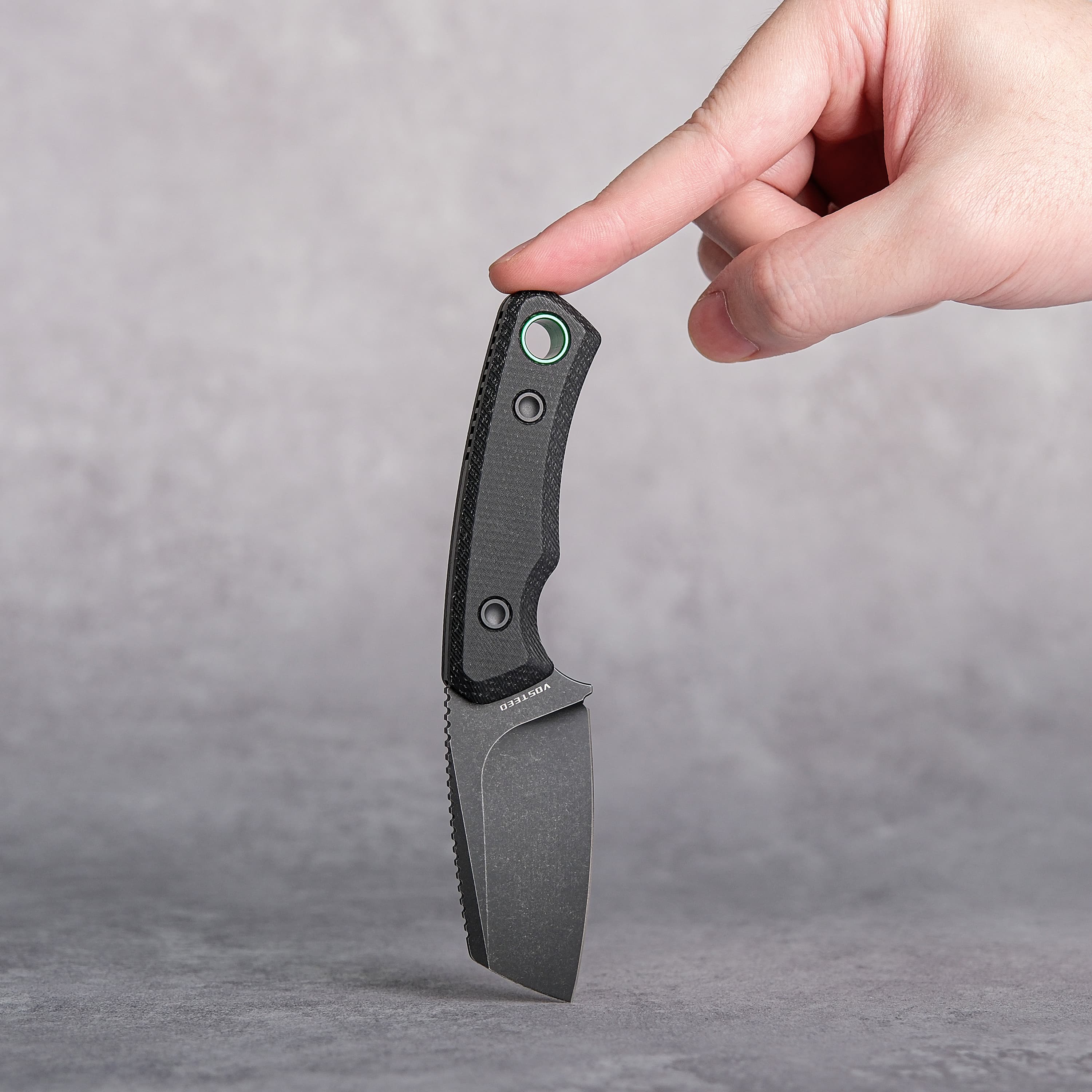 Marmoset- Fixed Blade Knife (2.20" 14C28N Blade & Micarta Handle) With S.O.A.R. Clip - D0702