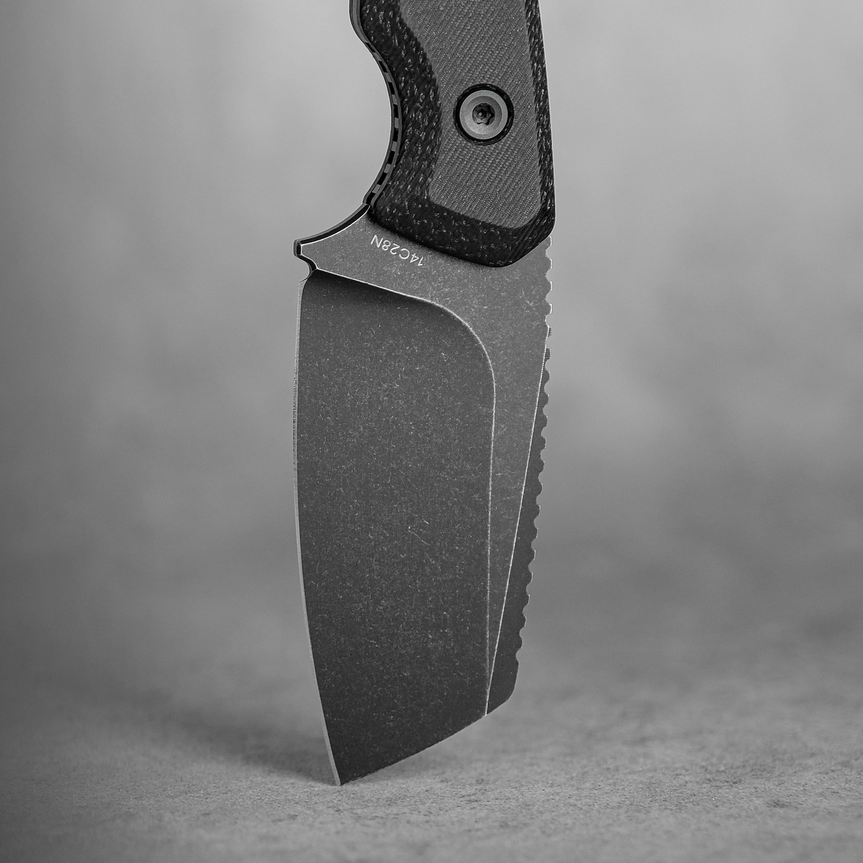 Marmoset- Fixed Blade Knife (2.20" 14C28N Blade & Micarta Handle) With S.O.A.R. Clip - D0702