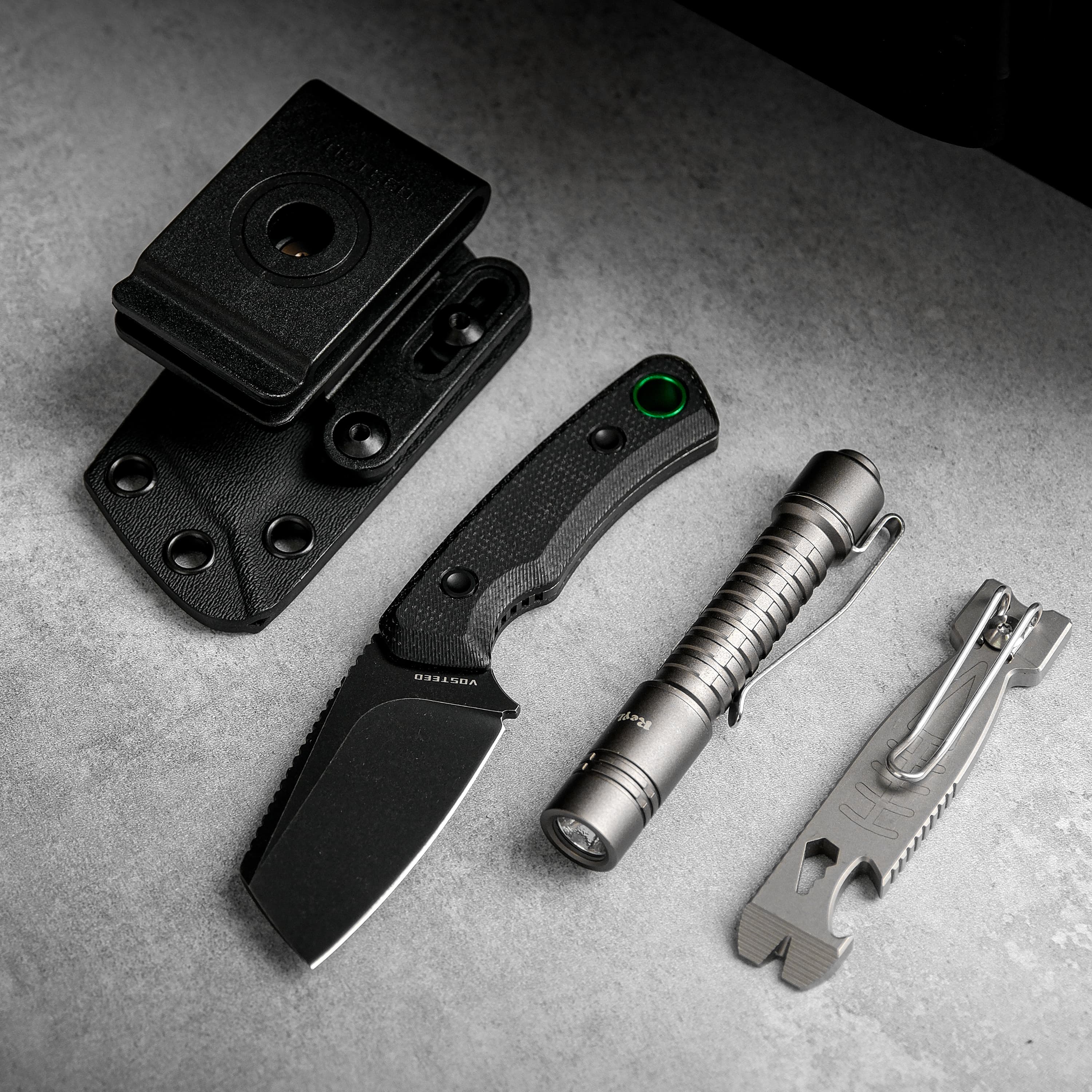 Marmoset- Fixed Blade Knife (2.20" 14C28N Blade & Micarta Handle) With S.O.A.R. Clip - D0702