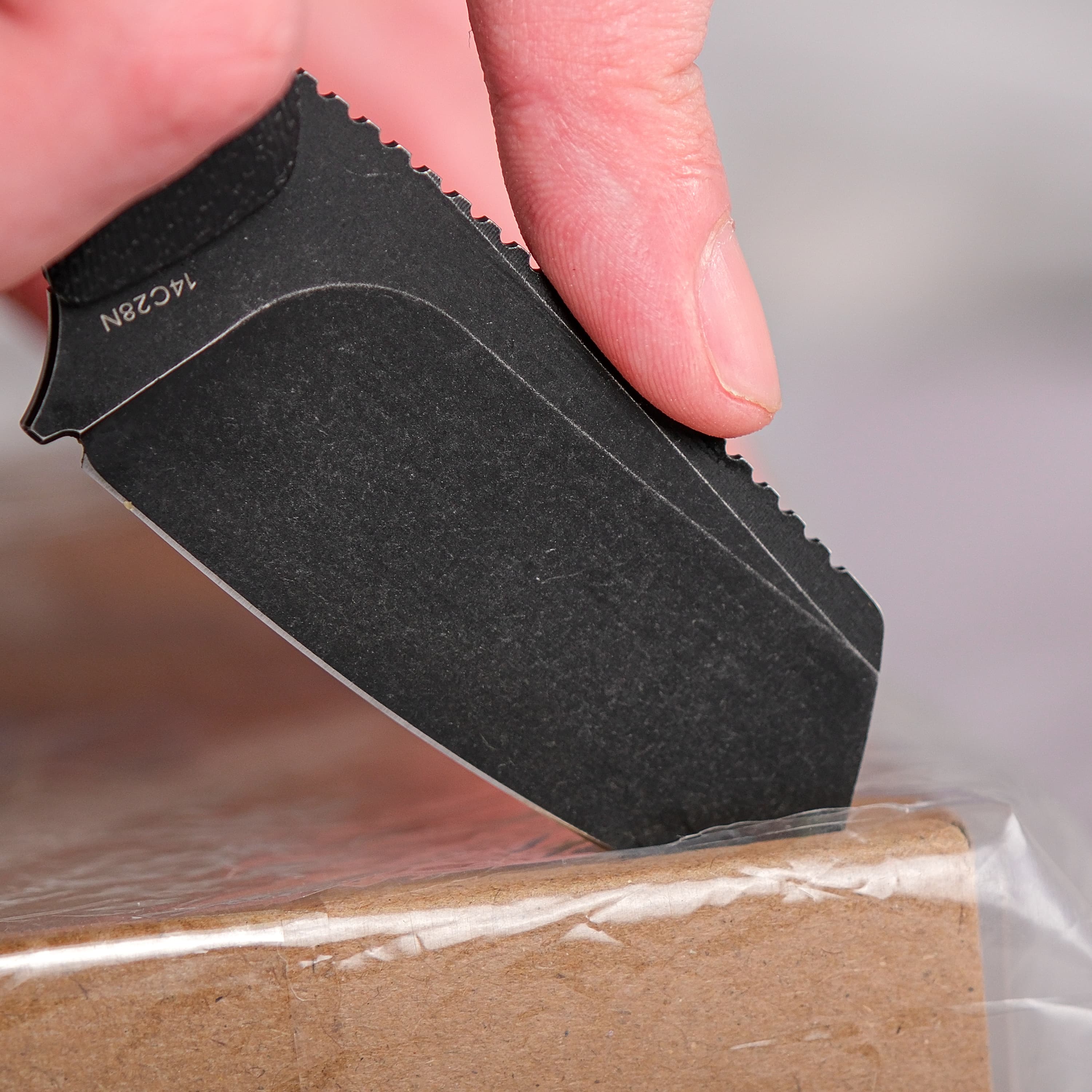 Marmoset- Fixed Blade Knife (2.20" 14C28N Blade & Micarta Handle) With S.O.A.R. Clip - D0702