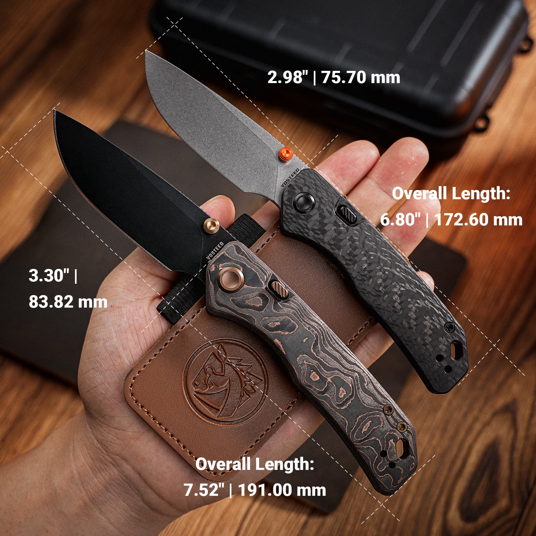 Marten 330 - Top Liner Lock (3.30" 154CM Blade & Carbon Fiber Handle) - A1619
