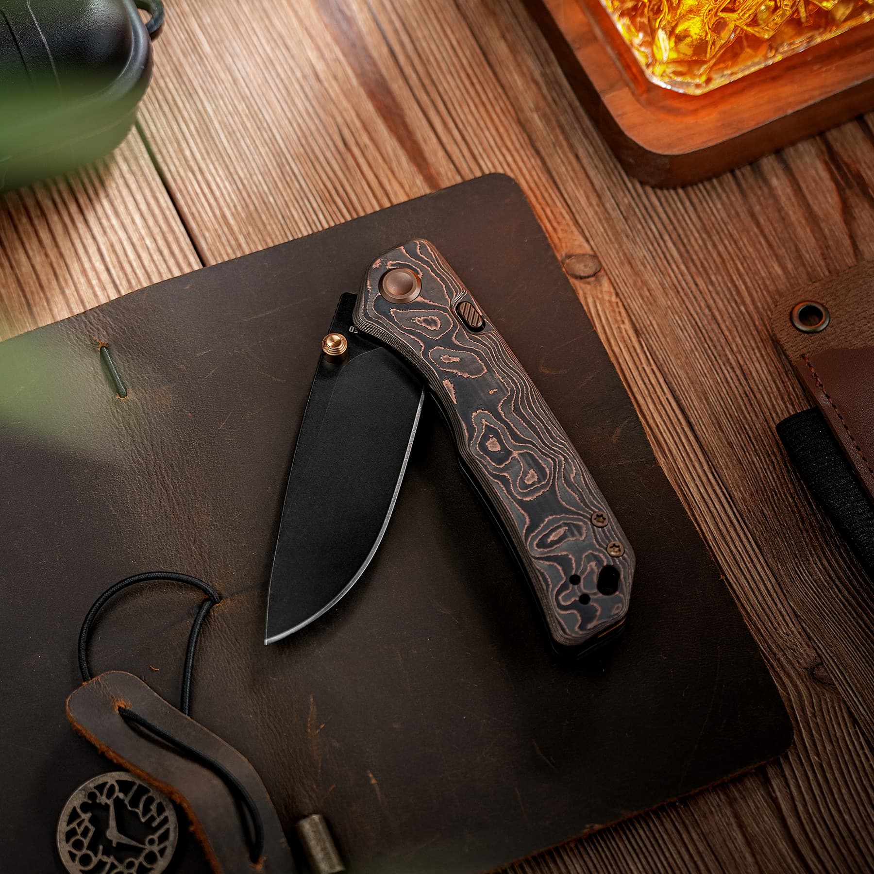 Marten 330 - Top Liner Lock (3.30" 154CM Blade & Carbon Fiber Handle) - A1619