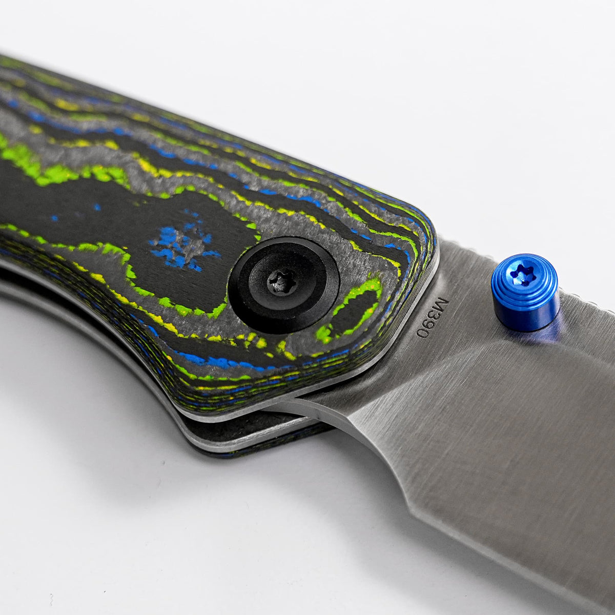 Marten 330 - Top Liner Lock (3.30" M390 Blade & Camo Carbon Handle) - A1620 - Every Day Gear Exclusive