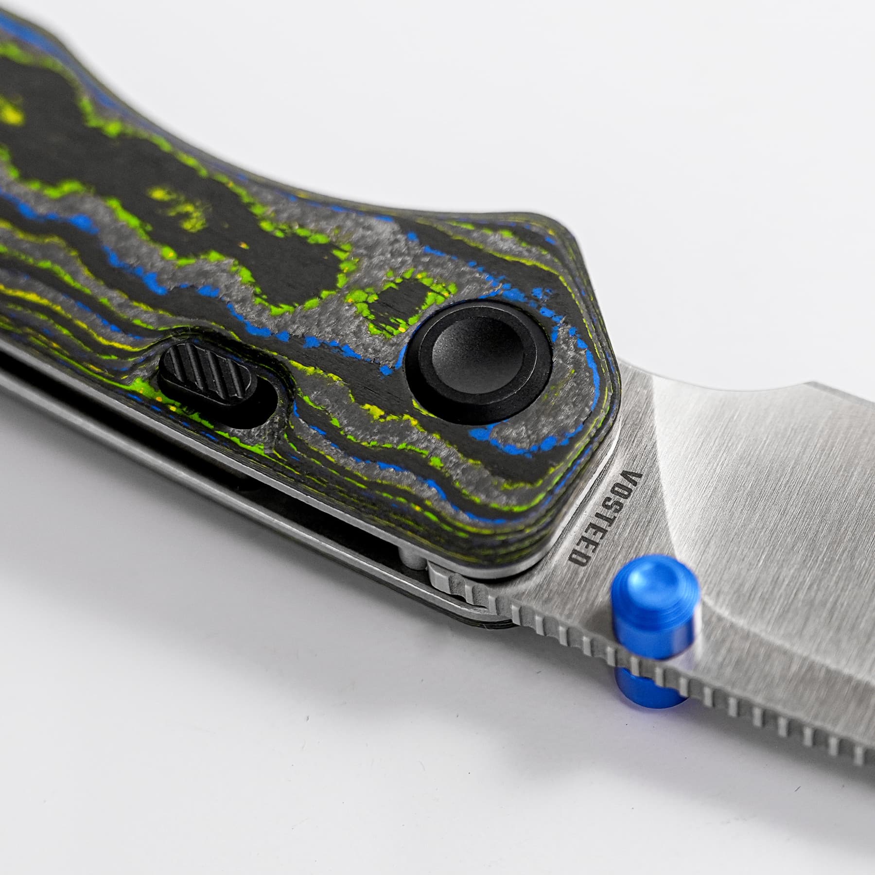 Marten 330 - Top Liner Lock (3.30" M390 Blade & Camo Carbon Handle) - A1620 - Every Day Gear Exclusive