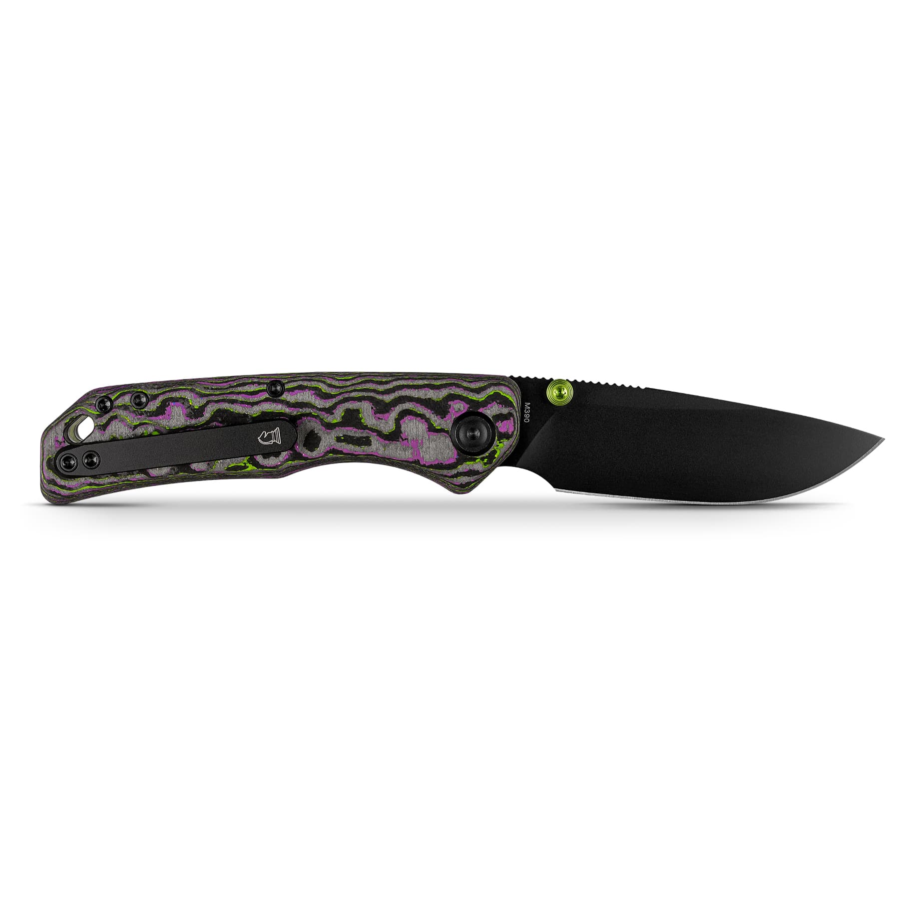 Marten 330 - Top Liner Lock (3.30" M390 Blade & Camo Carbon Handle) - A1621 -Every Day Gear Exclusive