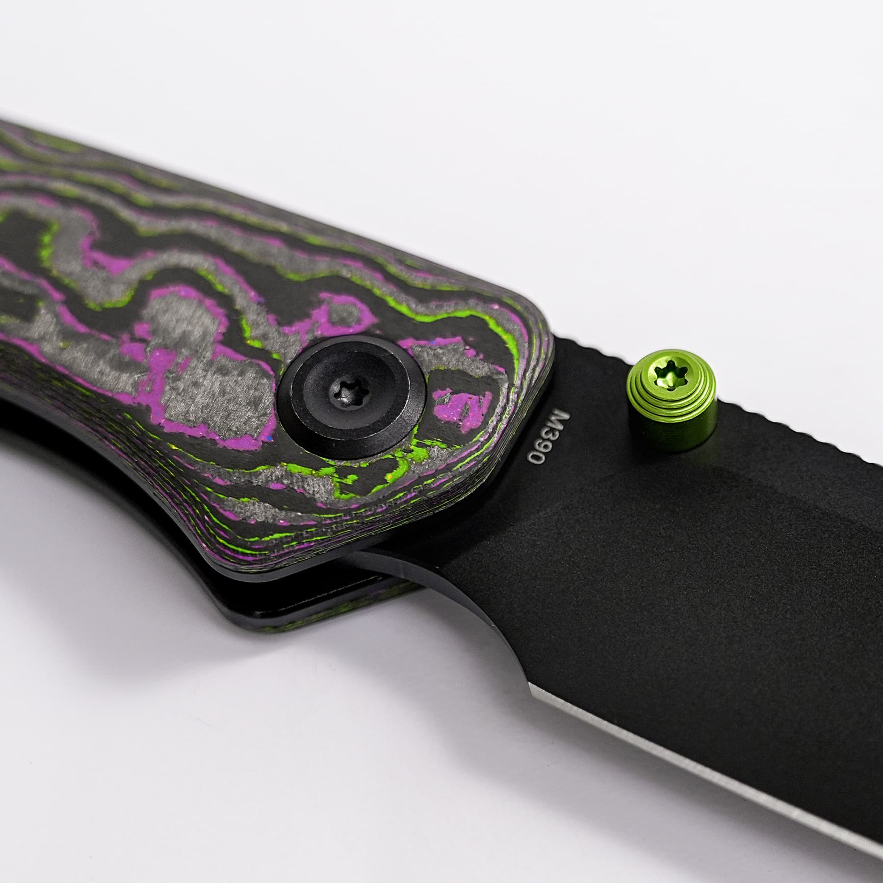 Marten 330 - Top Liner Lock (3.30" M390 Blade & Camo Carbon Handle) - A1621 -Every Day Gear Exclusive