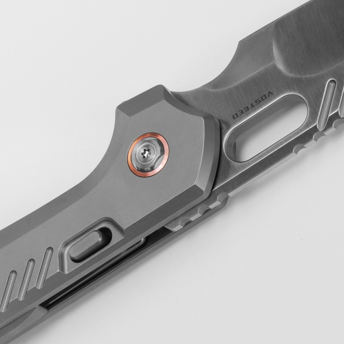 RSKAOS - Top Liner Lock (3.3" M390 Sheepsfoot Blade & Titanium Handle) - MHET4