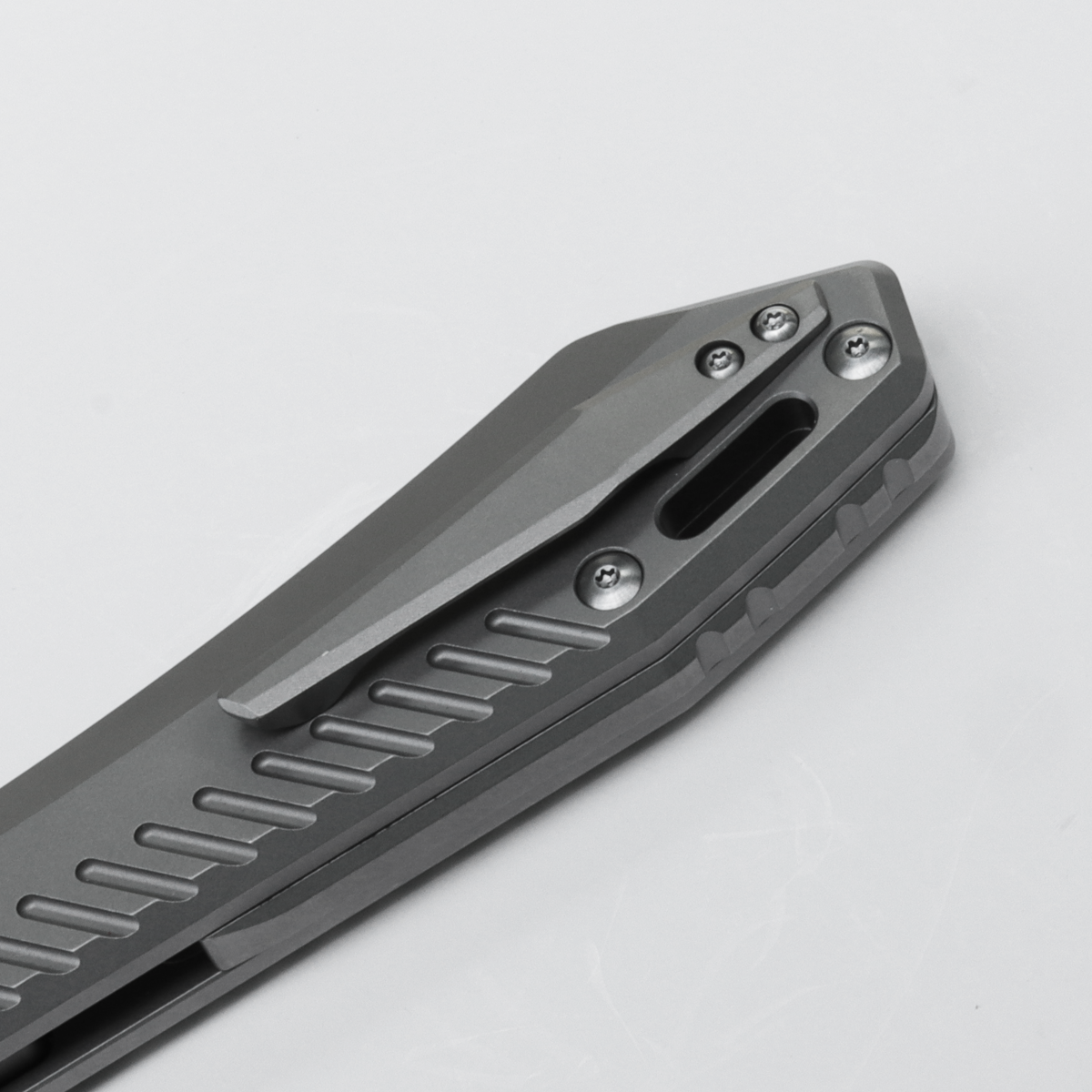 RSKAOS - Top Liner Lock (3.3" M390 Sheepsfoot Blade & Titanium Handle) - MHET4