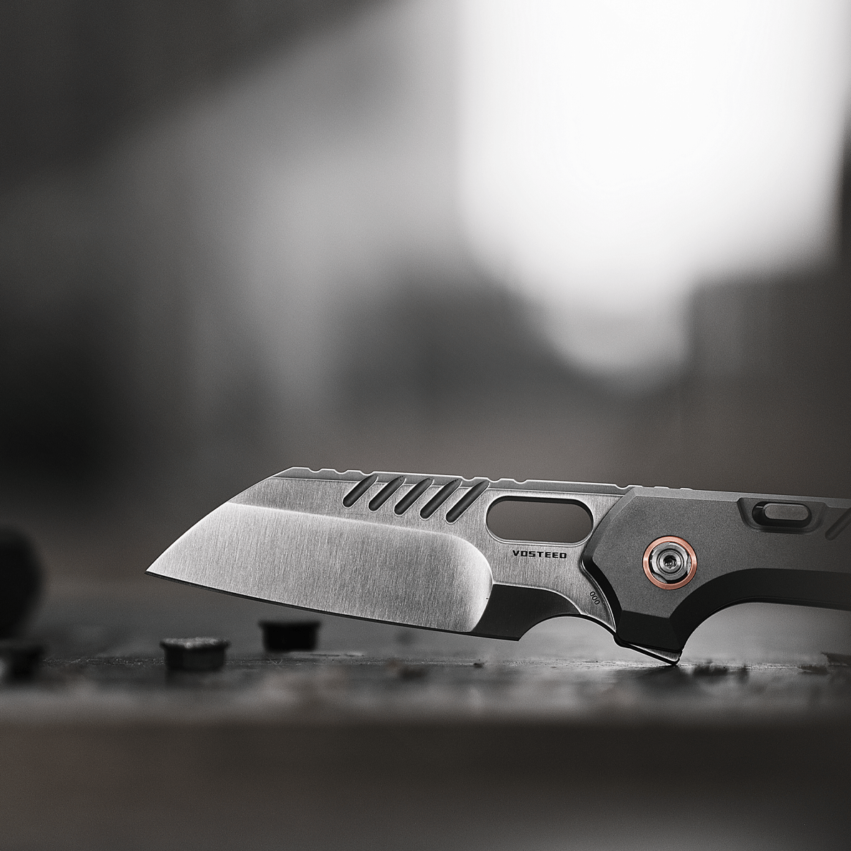 RSKAOS - Top Liner Lock (3.3" M390 Sheepsfoot Blade & Titanium Handle) - MHET4