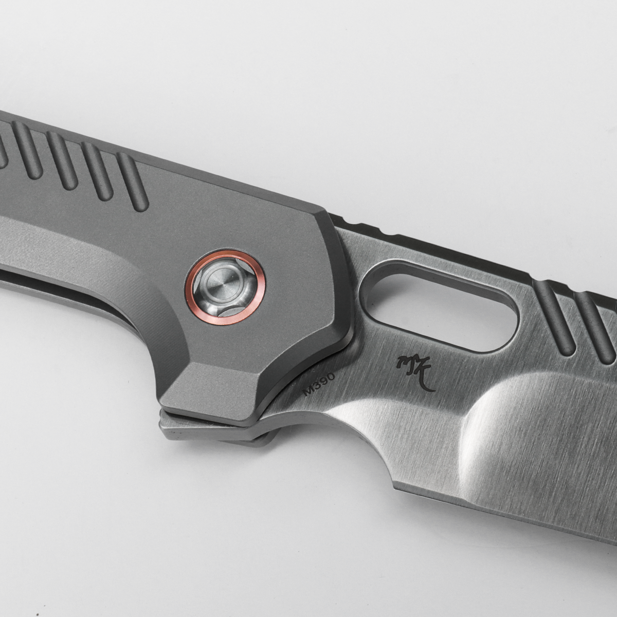 RSKAOS - Top Liner Lock (3.46" M390 Wharncliffe Blade & Titanium Handle) - MHET2