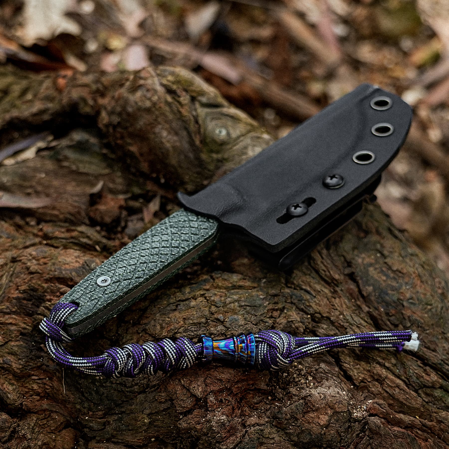Mink - Fixed Blade Knife (3.33" AEB-L Blade & Micarta Handle) - D0113 AMAZON & TIKTOK EXCLUSIVE