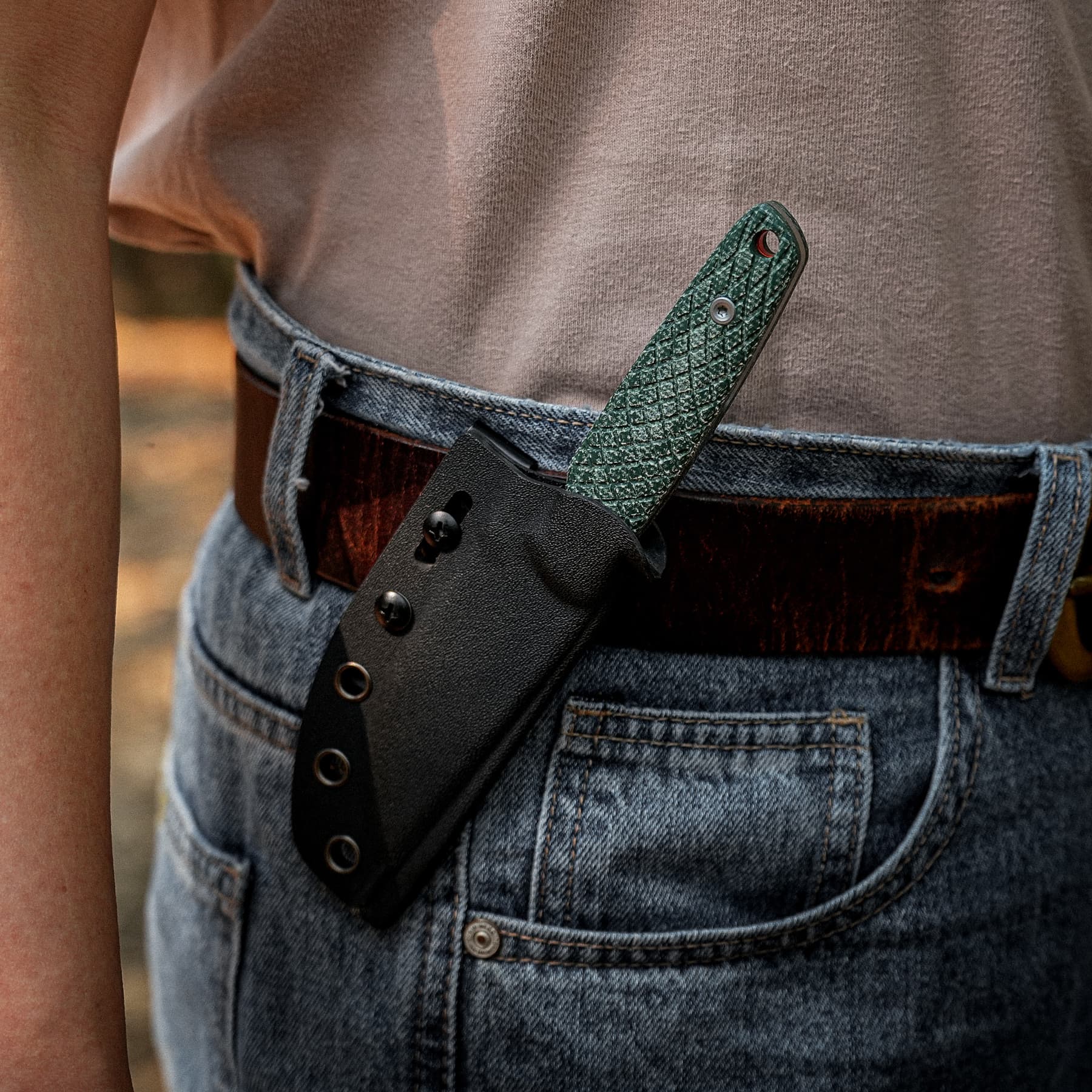 Mink - Fixed Blade Knife (3.33" AEB-L Blade & Micarta Handle) - D0113 AMAZON & TIKTOK EXCLUSIVE