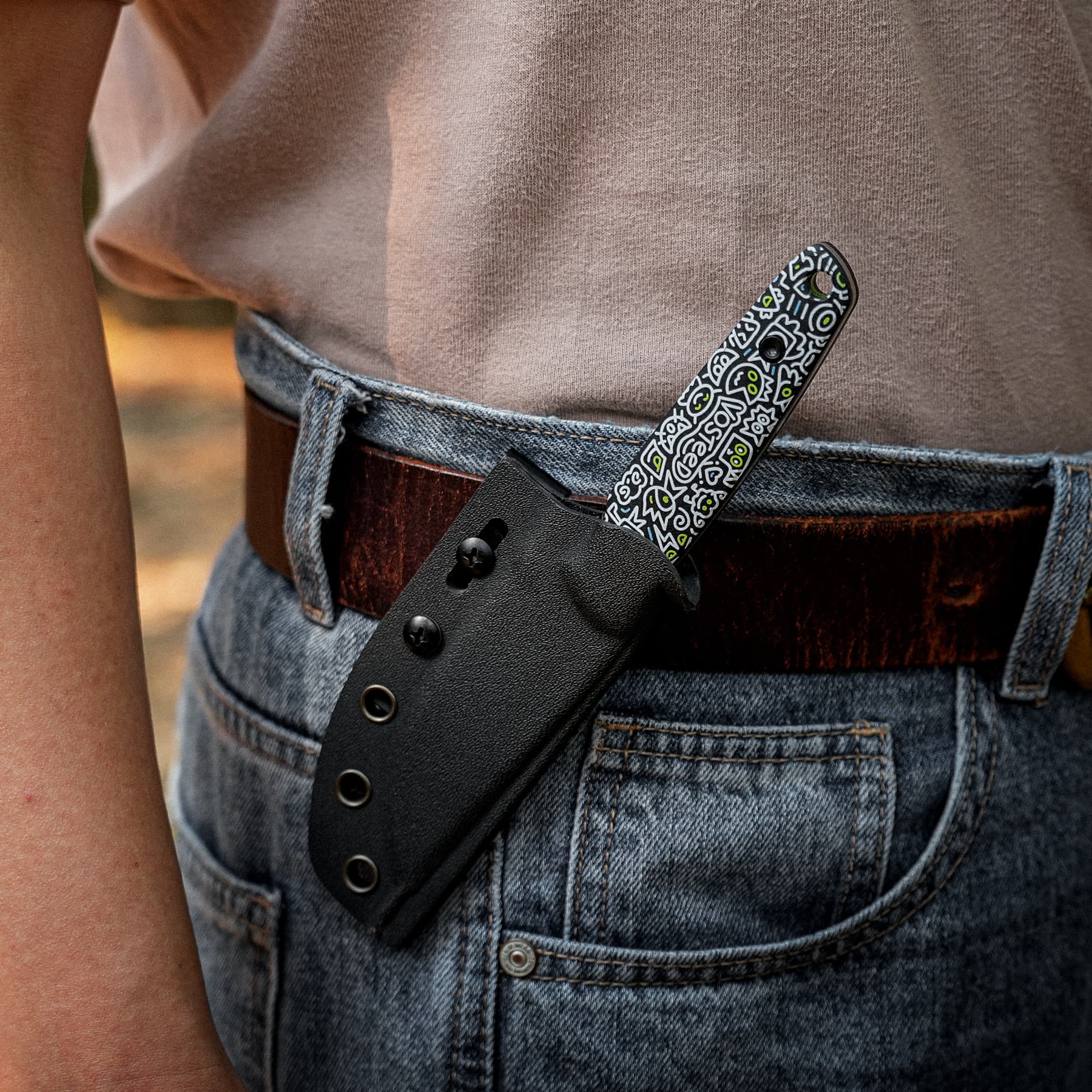 Mink - Fixed Blade Knife (3.33" AEB-L Blade & G10 Handle)  - D0114 AMAZON & TIKTOK EXCLUSIVE