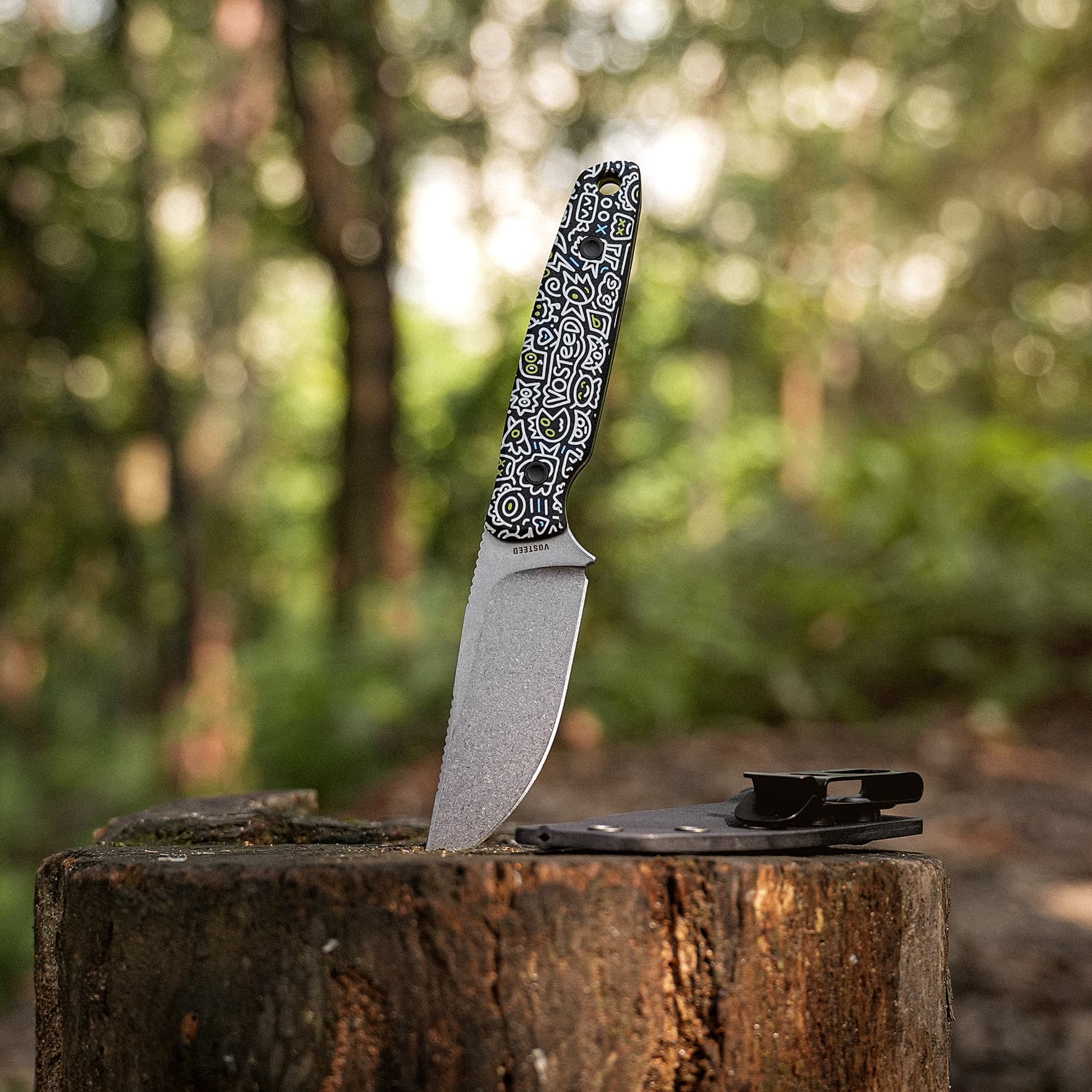 Mink - Fixed Blade Knife (3.33" AEB-L Blade & G10 Handle)  - D0114 AMAZON & TIKTOK EXCLUSIVE