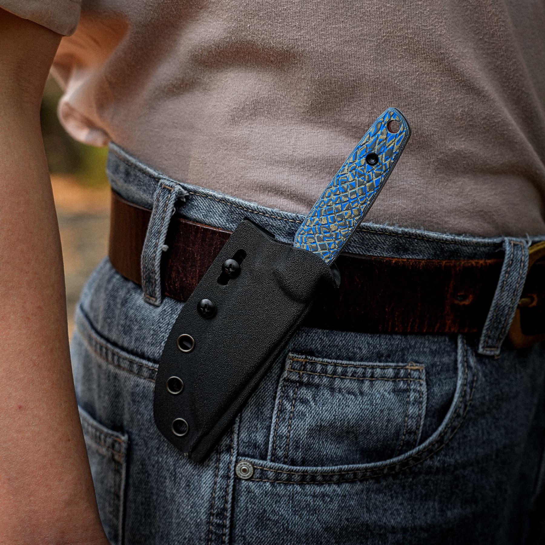 Mink - Fixed Blade Knife  (3.33" 14C28N Blade & Micarta Handle) - D0117 AMAZON & TIKTOK EXCLUSIVE