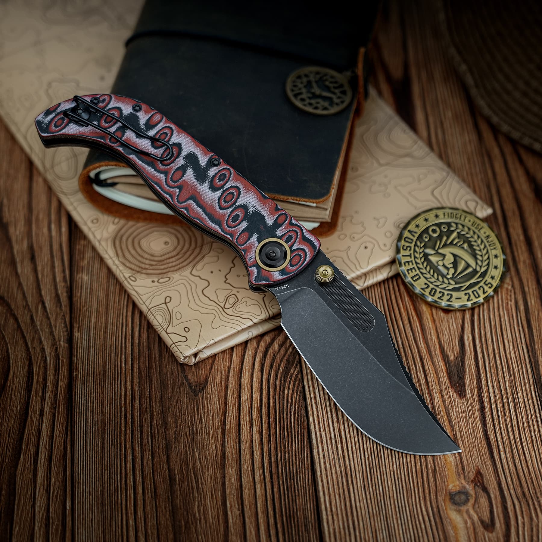 Coming Soon - Naga- Top Liner Lock(3.47" S35VN Blade & Micarta Handle) - A3905