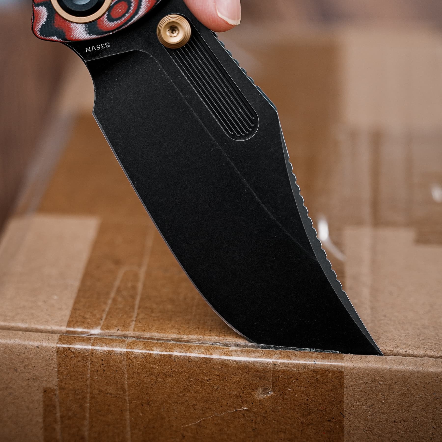 Coming Soon - Naga- Top Liner Lock(3.47" S35VN Blade & Micarta Handle) - A3905