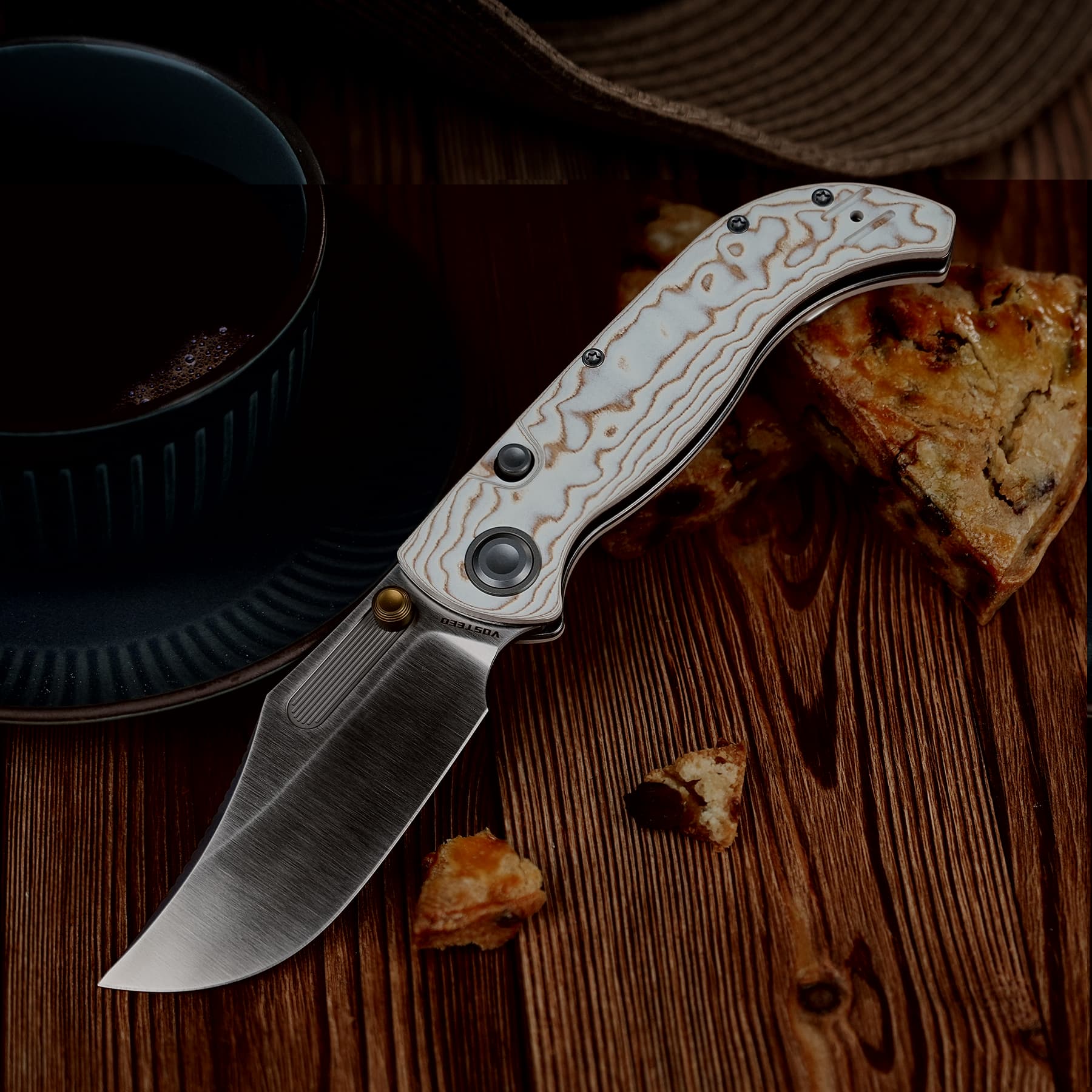 Coming Soon - Naga- Top Liner Lock(3.47" S35VN Blade & Bamboo Micarta Handle) - A3906