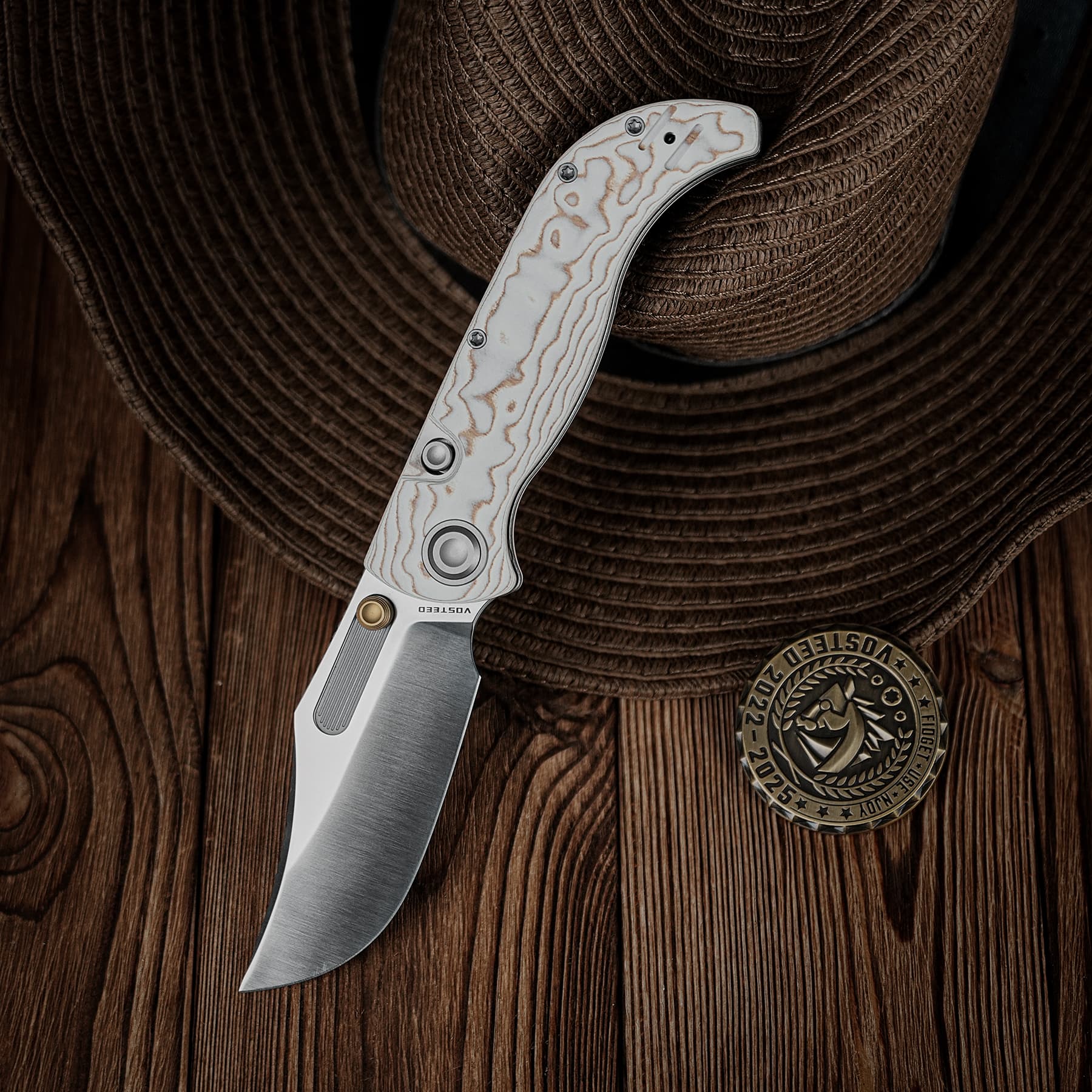 Coming Soon - Naga- Top Liner Lock(3.47" S35VN Blade & Bamboo Micarta Handle) - A3906