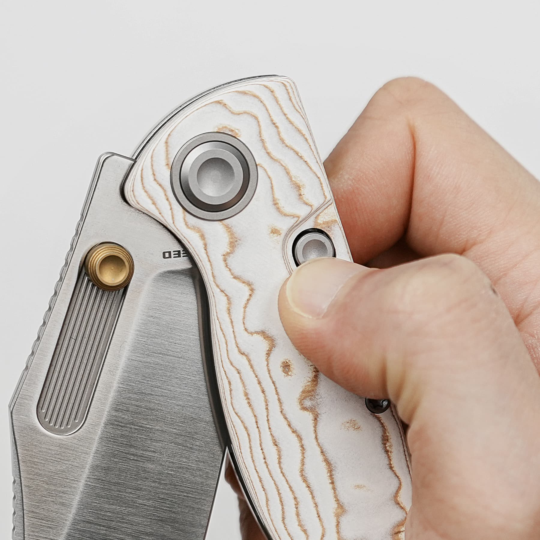 Coming Soon - Naga- Top Liner Lock(3.47" S35VN Blade & Bamboo Micarta Handle) - A3906