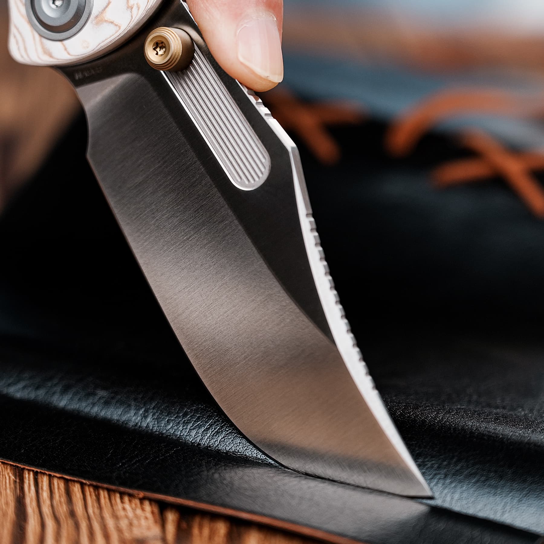 Coming Soon - Naga- Top Liner Lock(3.47" S35VN Blade & Bamboo Micarta Handle) - A3906