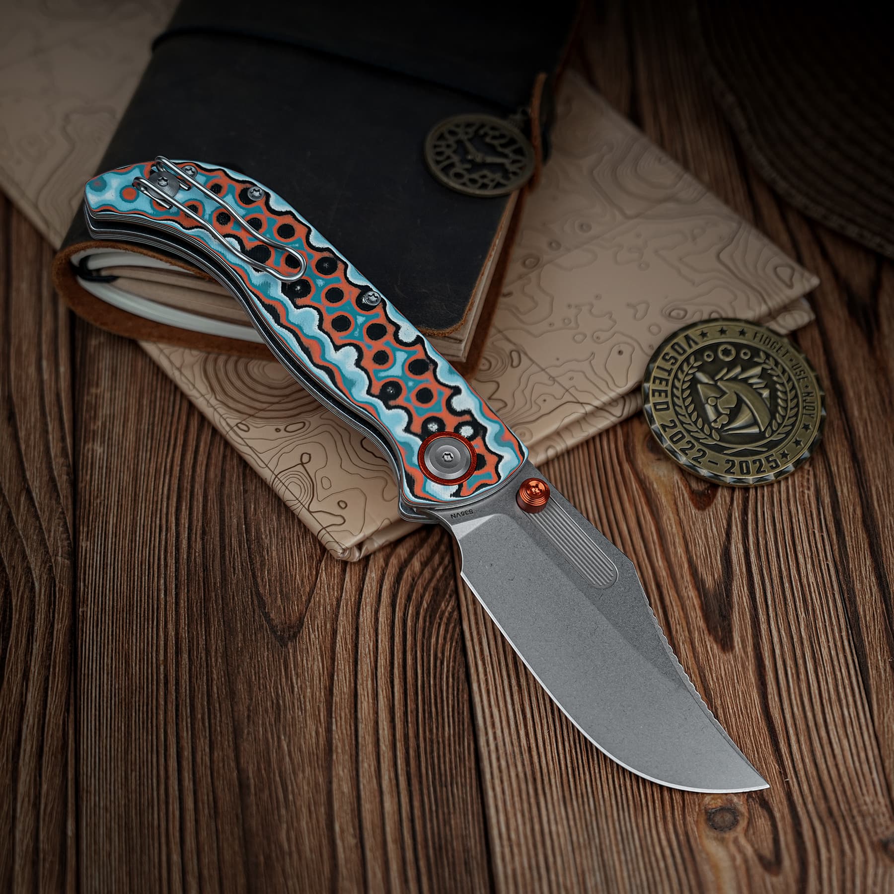 Coming Soon - Naga- Top Liner Lock(3.47" S35VN Blade & Bamboo Micarta Handle) - A3907