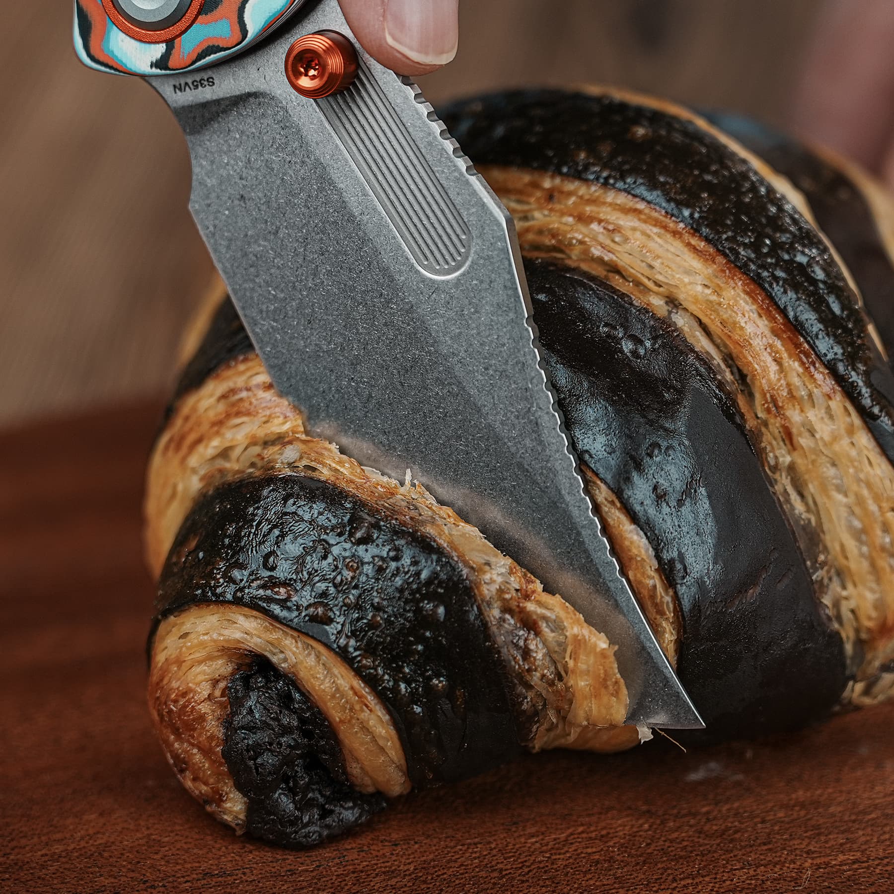 Coming Soon - Naga- Top Liner Lock(3.47" S35VN Blade & Bamboo Micarta Handle) - A3907