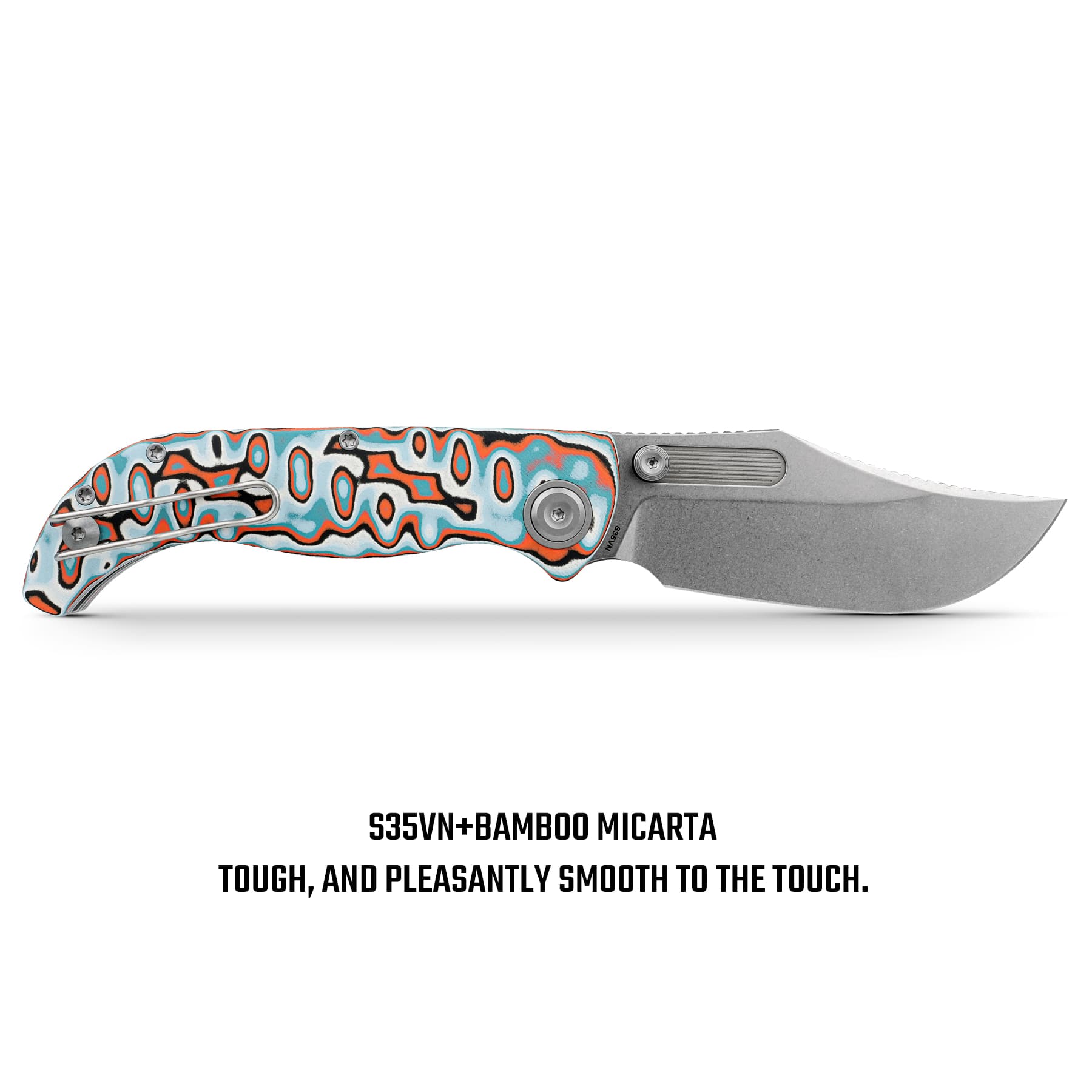 Coming Soon - Naga- Top Liner Lock(3.47" S35VN Blade & Bamboo Micarta Handle) - A3908