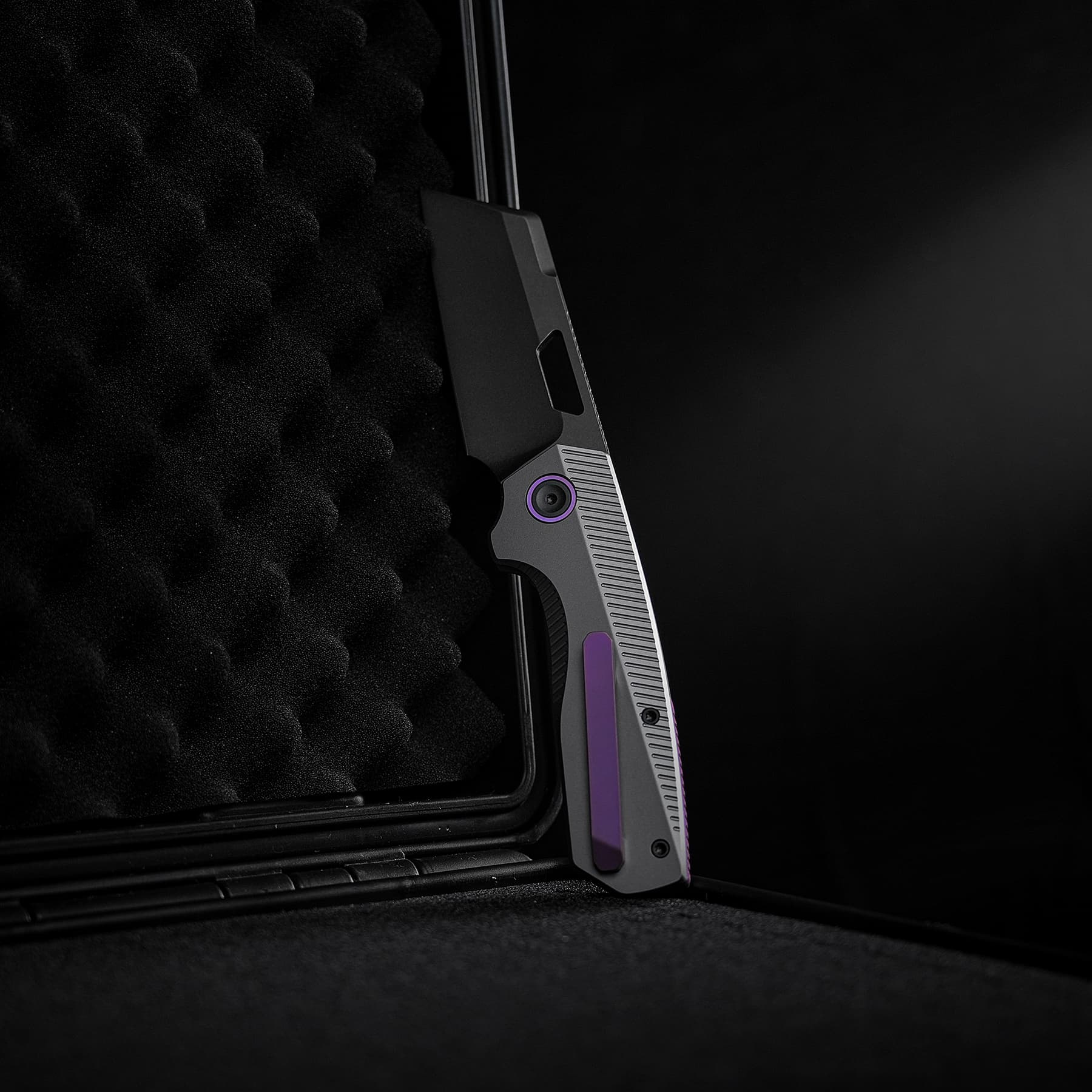 Nip-L - Top Liner Lock (3.15" Elmax Blade & Titanium Handle) For Left-Handed Users - A4206