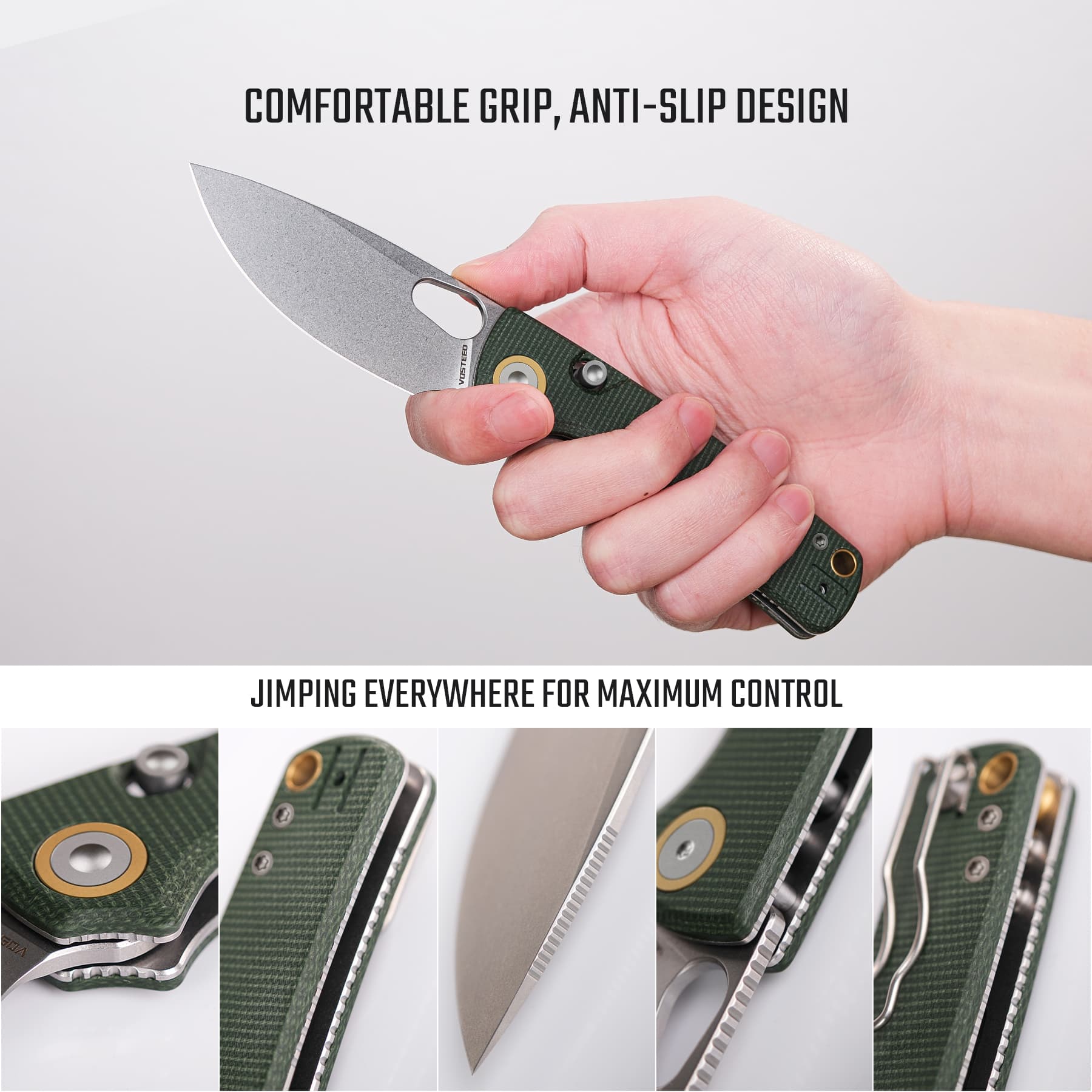 Porcupine - Top Liner Lock  (2.99" 14C28N Blade & Micarta Handle) - A2603