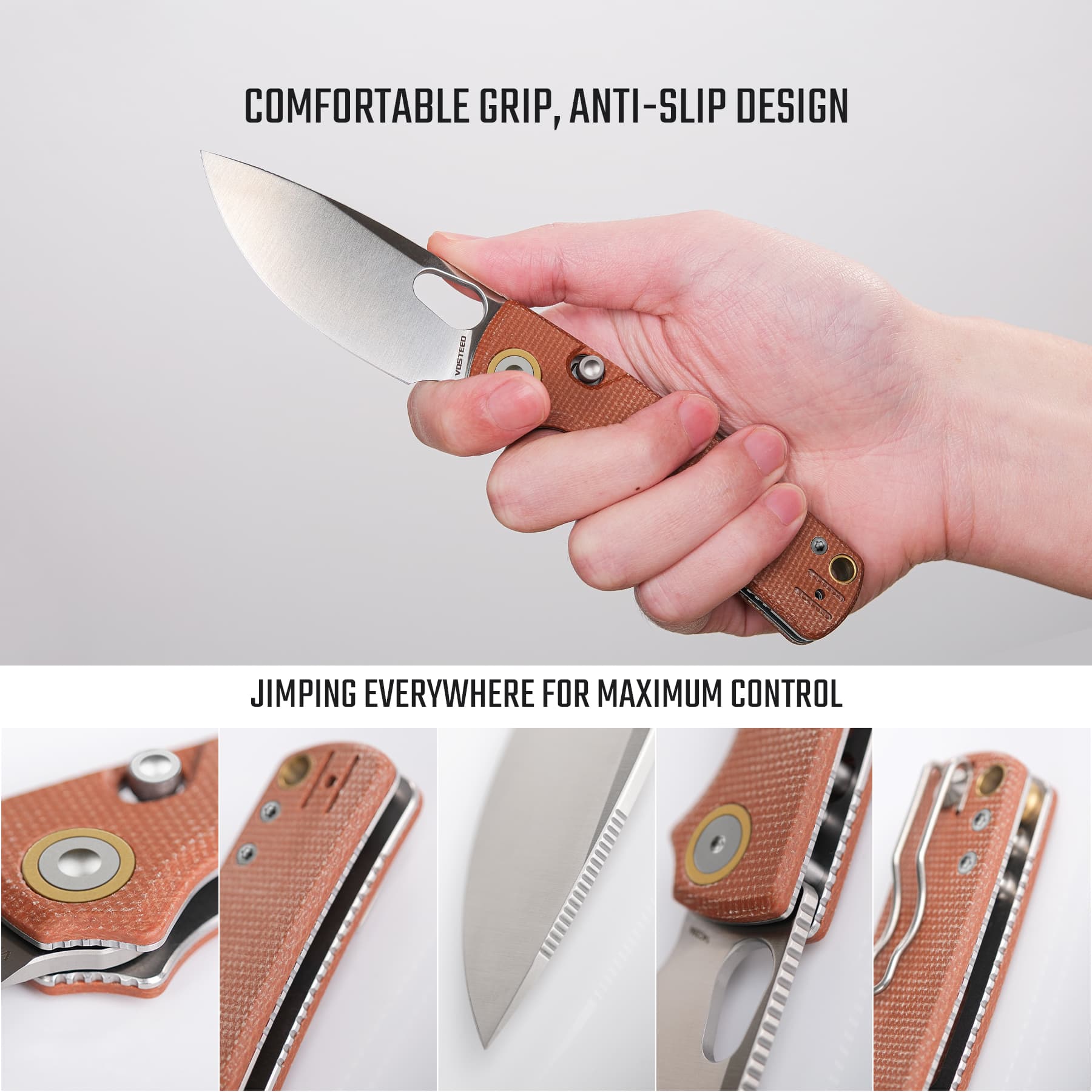 Porcupine - Top Liner Lock  (2.99" 14C28N Blade & Micarta Handle) - A2604