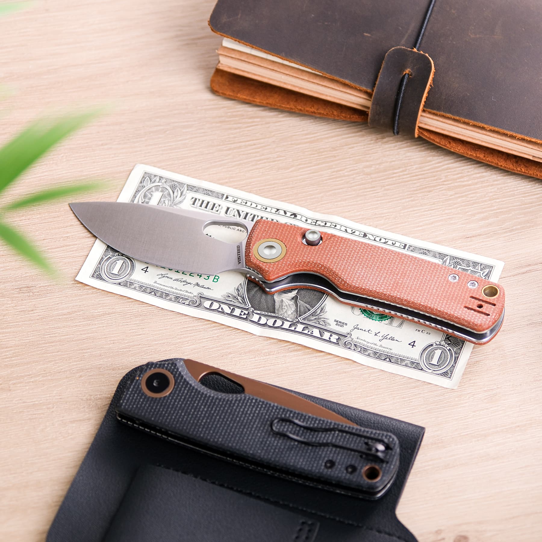 Porcupine - Top Liner Lock  (2.99" 14C28N Blade & Micarta Handle) - A2604