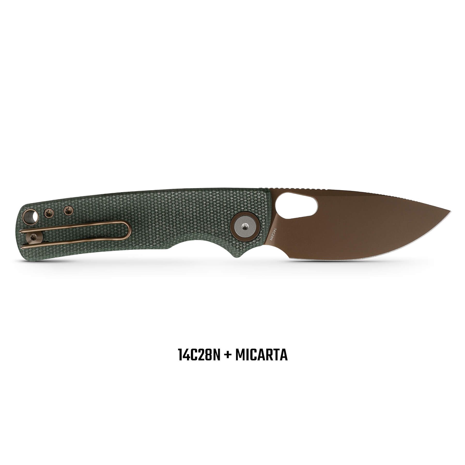 Porcupine - Top Liner Lock  (2.99" 14C28N Blade & Micarta Handle) - A2609